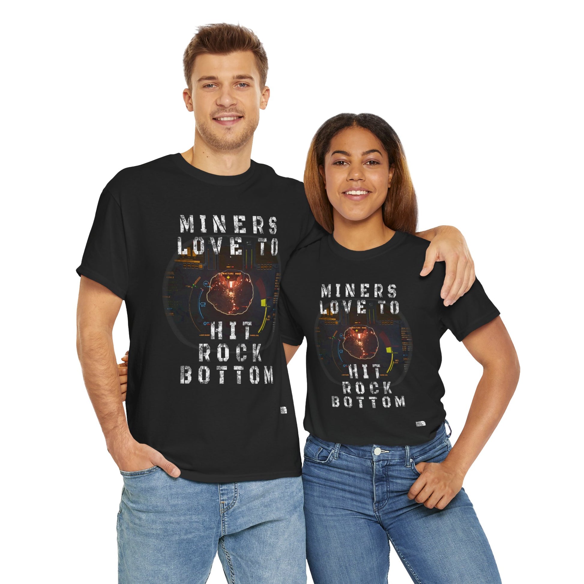 Space Miner T-Shirt - Unisex Heavy Cotton Tee for Star Citizen PC Game Players