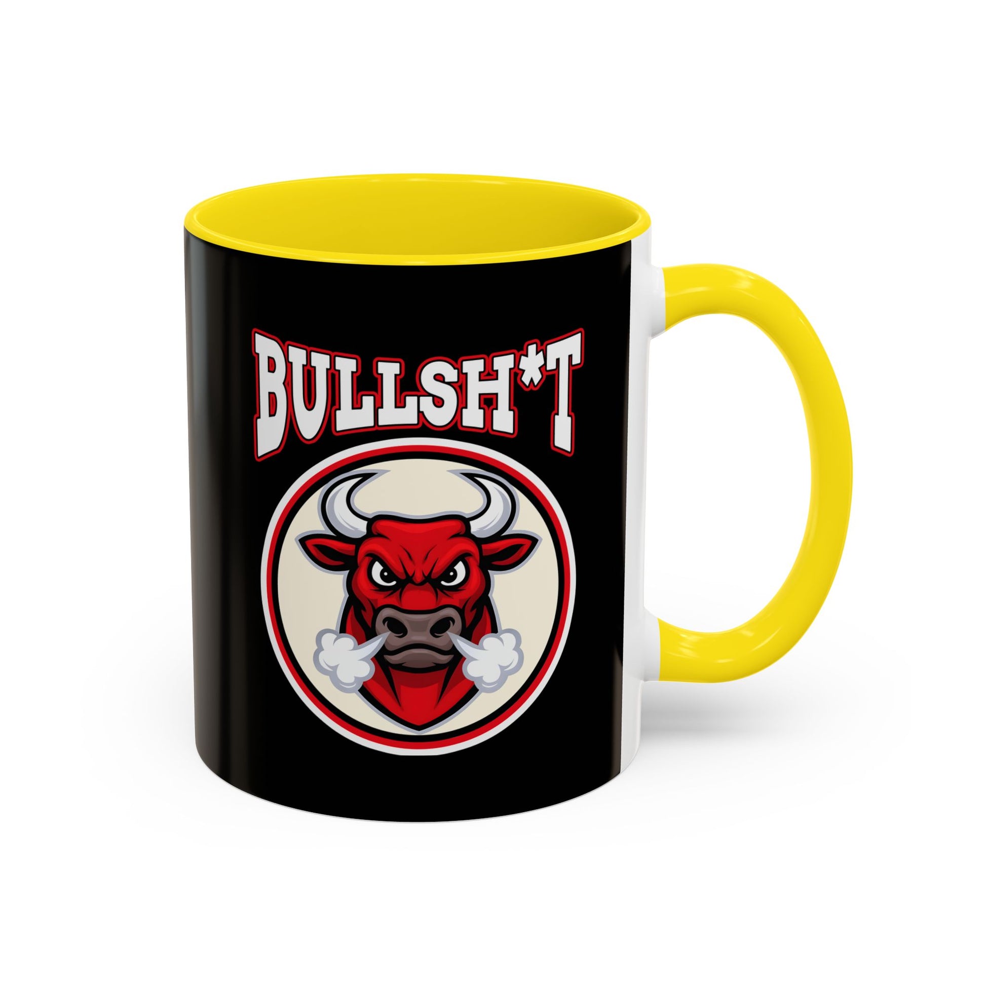 Funny Accent Coffee Mug, Humorous Gift for Cow Lovers, Bull Design Mug, Unique Coffee Cup for Birthdays, Trendy Animal Decor