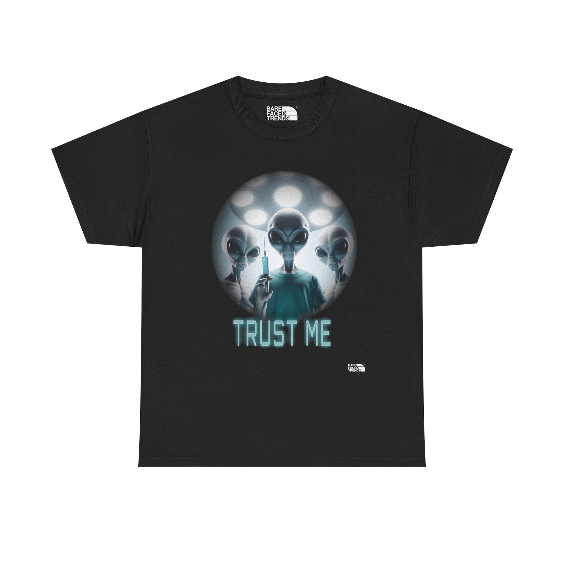 Alien T-Shirt "Trust Me!", Funny Graphic Tee, Unisex Cotton Shirt, Casual Wear, Sci-Fi Gift, UFO Lover Apparel