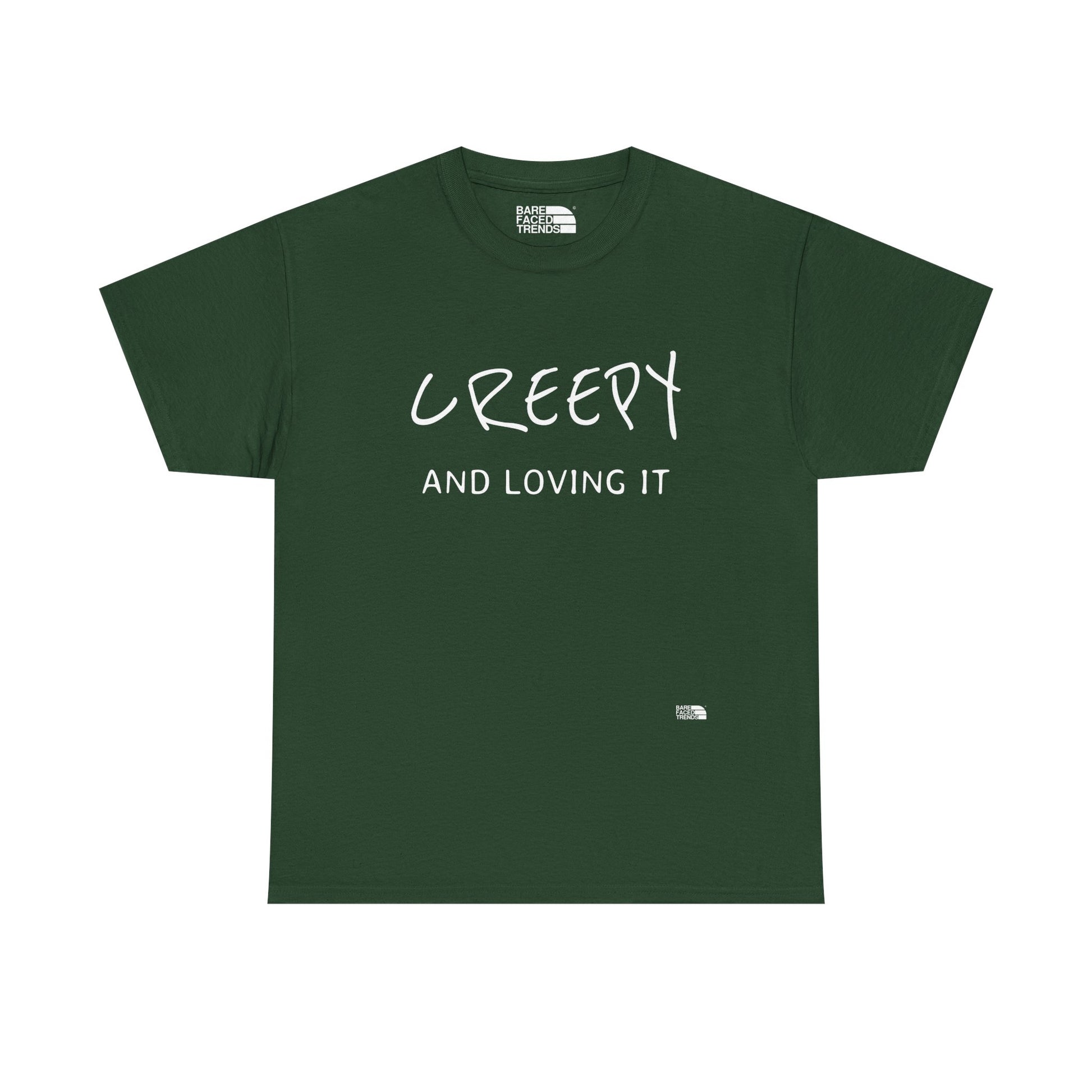 Creepy and Loving it - Unisex Cotton Tee, Funny Graphic T-Shirt, Casual Wear, Gift for Him or Her, Street Style Apparel