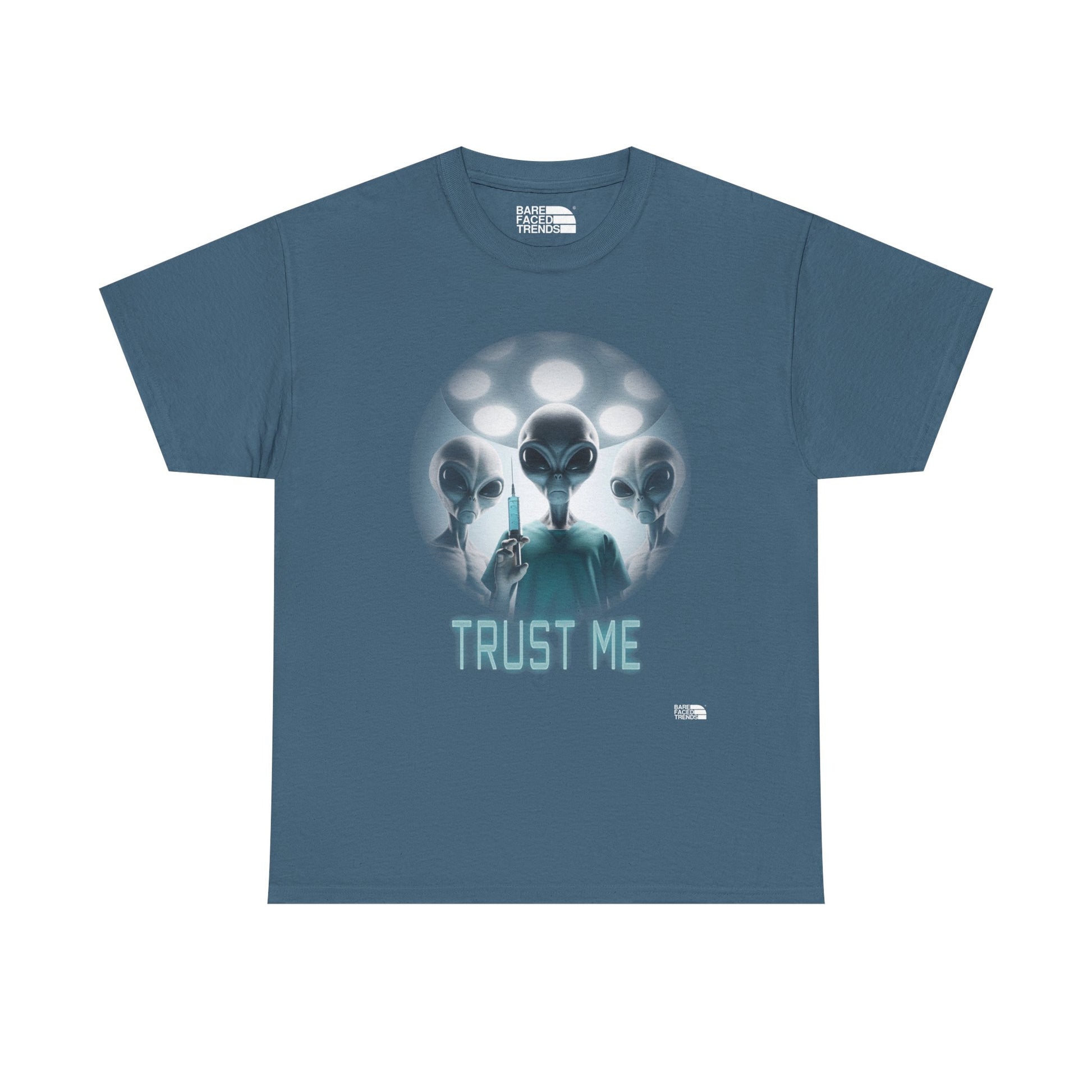 Alien T-Shirt "Trust Me!", Funny Graphic Tee, Unisex Cotton Shirt, Casual Wear, Sci-Fi Gift, UFO Lover Apparel