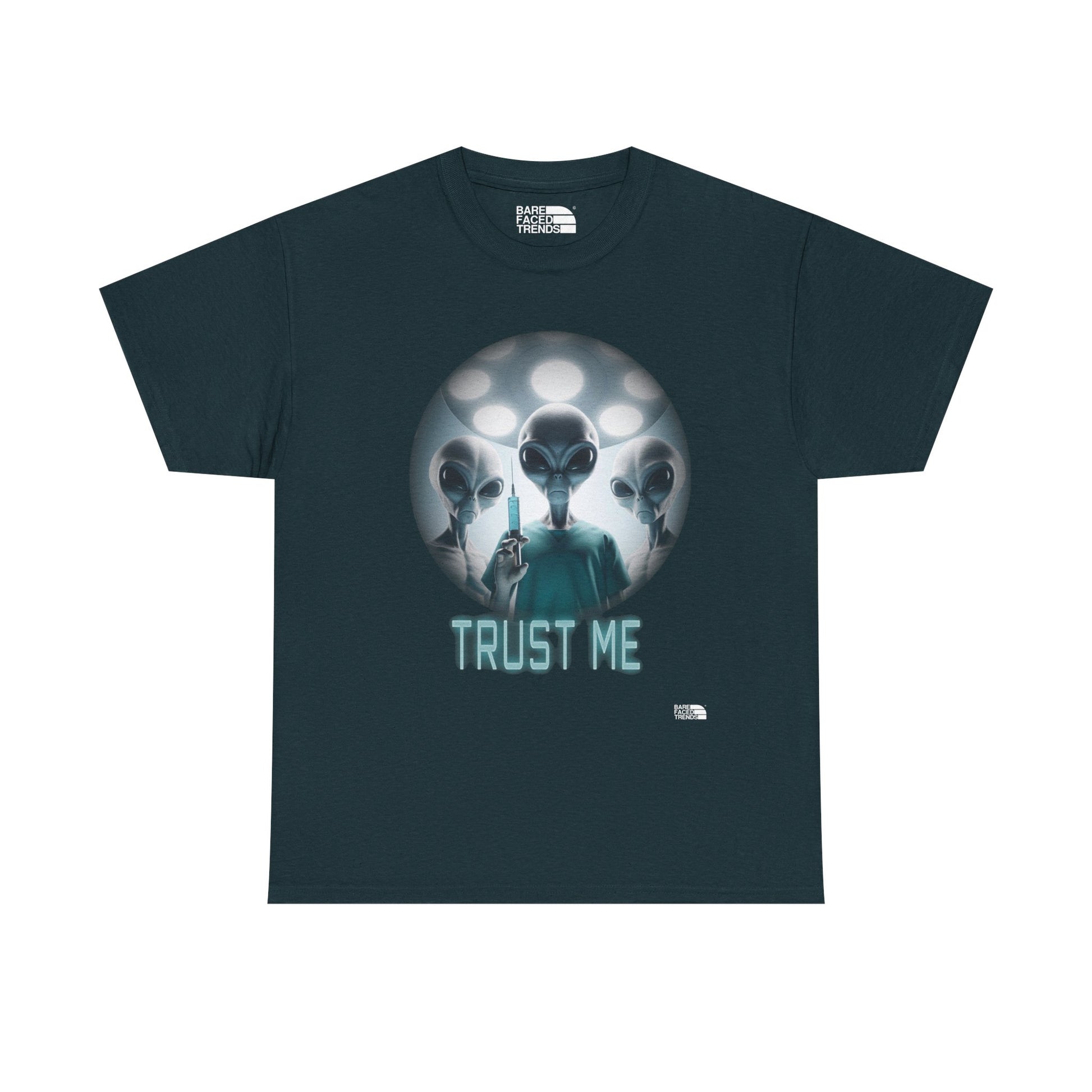 Alien T-Shirt "Trust Me!", Funny Graphic Tee, Unisex Cotton Shirt, Casual Wear, Sci-Fi Gift, UFO Lover Apparel
