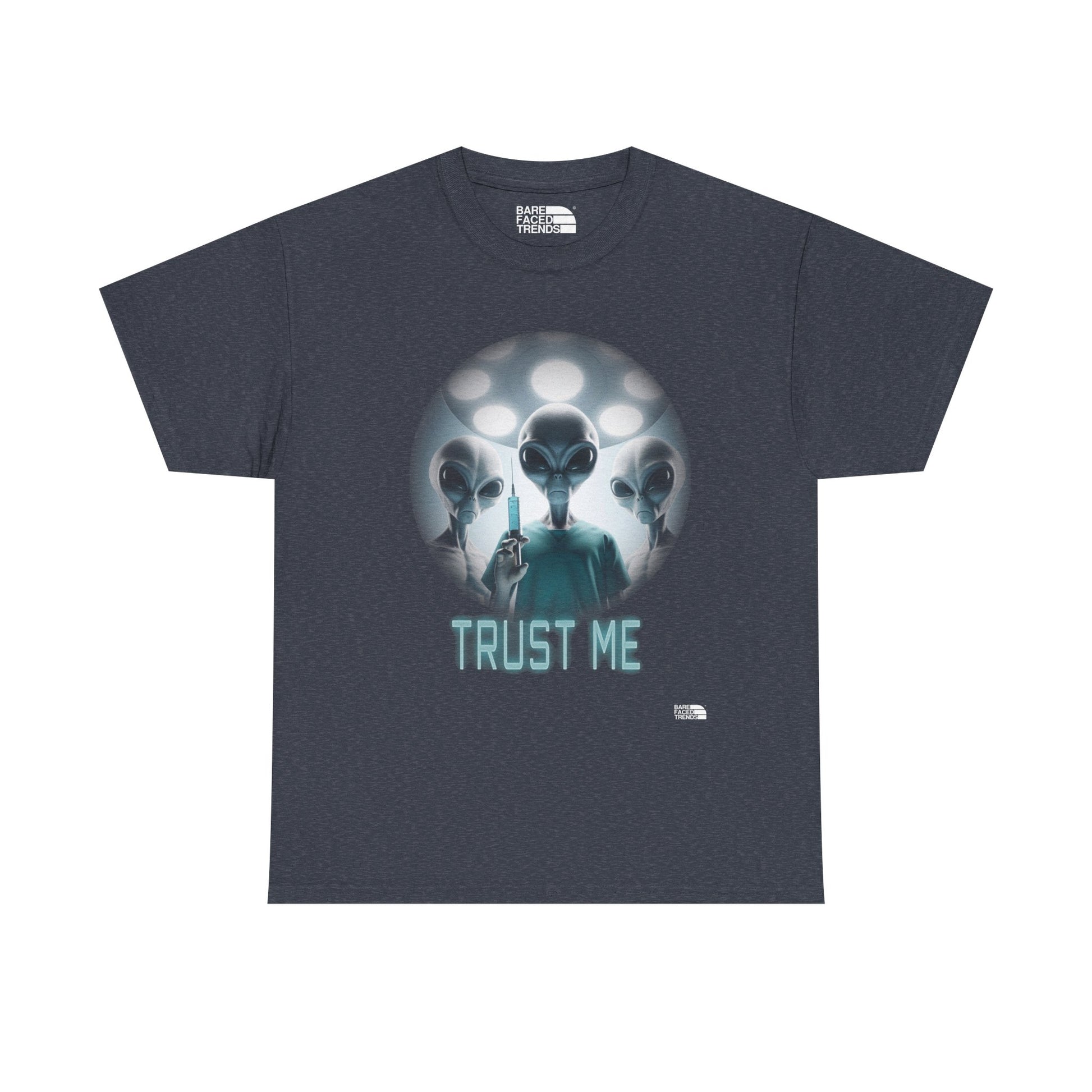 Alien T-Shirt "Trust Me!", Funny Graphic Tee, Unisex Cotton Shirt, Casual Wear, Sci-Fi Gift, UFO Lover Apparel