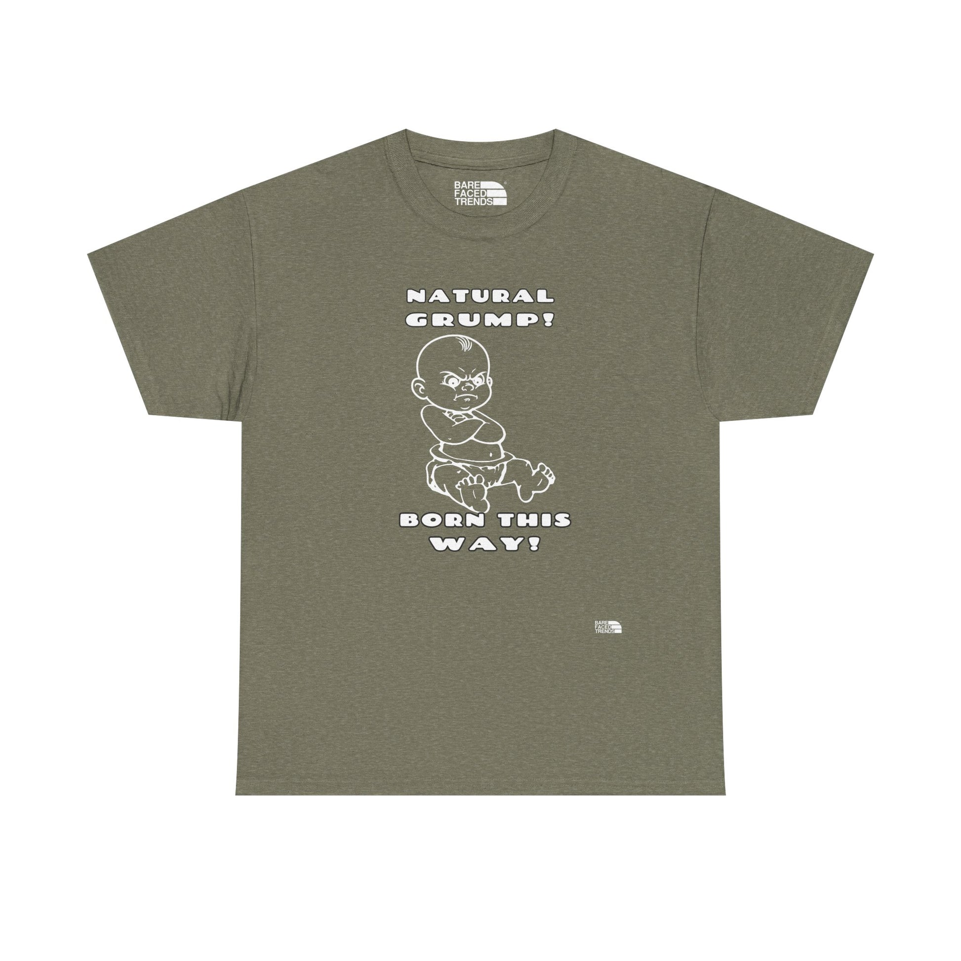 Naturally Grumpy Unisex Cotton Tee, Funny Graphic T-Shirt, Casual Wear, Gift for Him or Her, Street Style Apparel