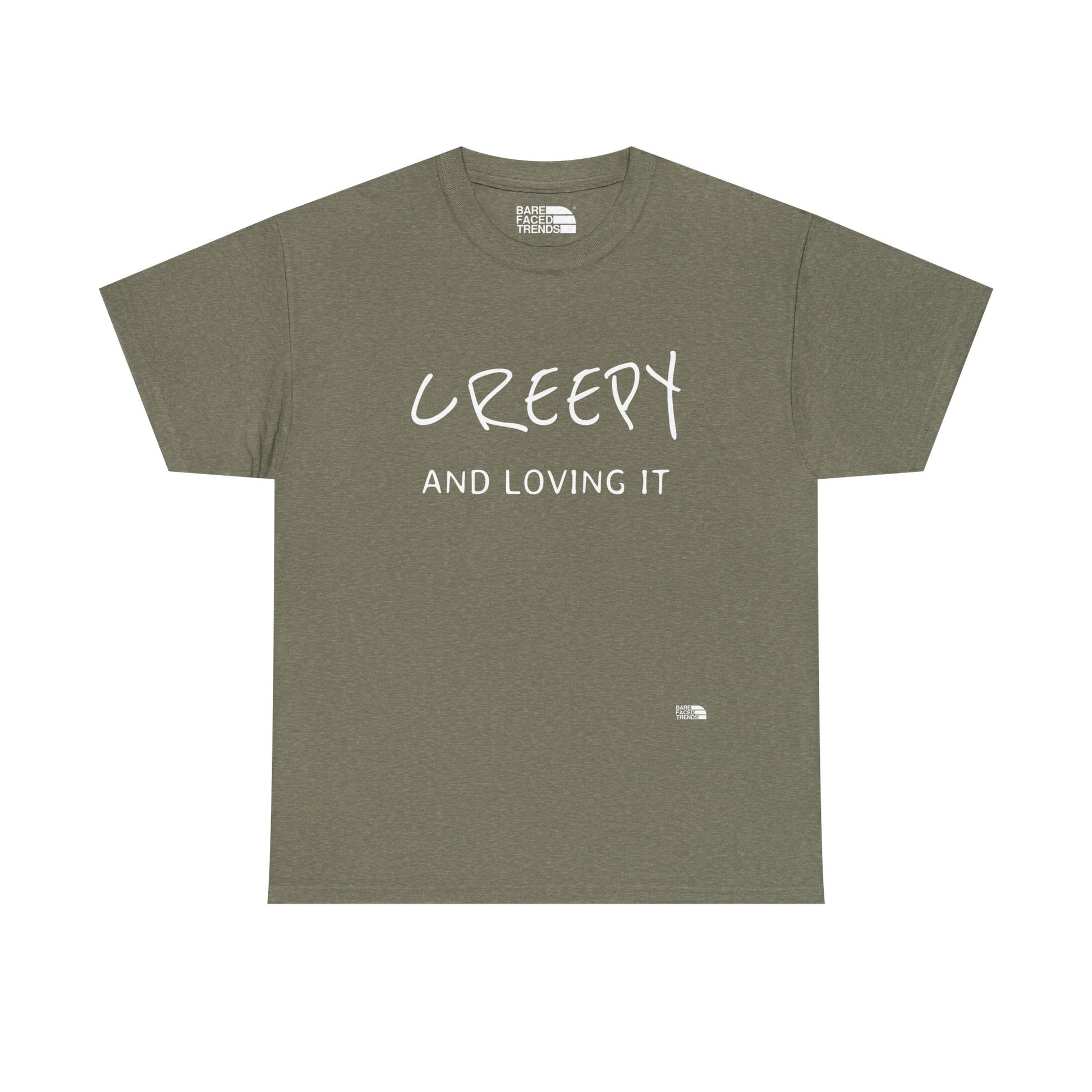 Creepy and Loving it - Unisex Cotton Tee, Funny Graphic T-Shirt, Casual Wear, Gift for Him or Her, Street Style Apparel