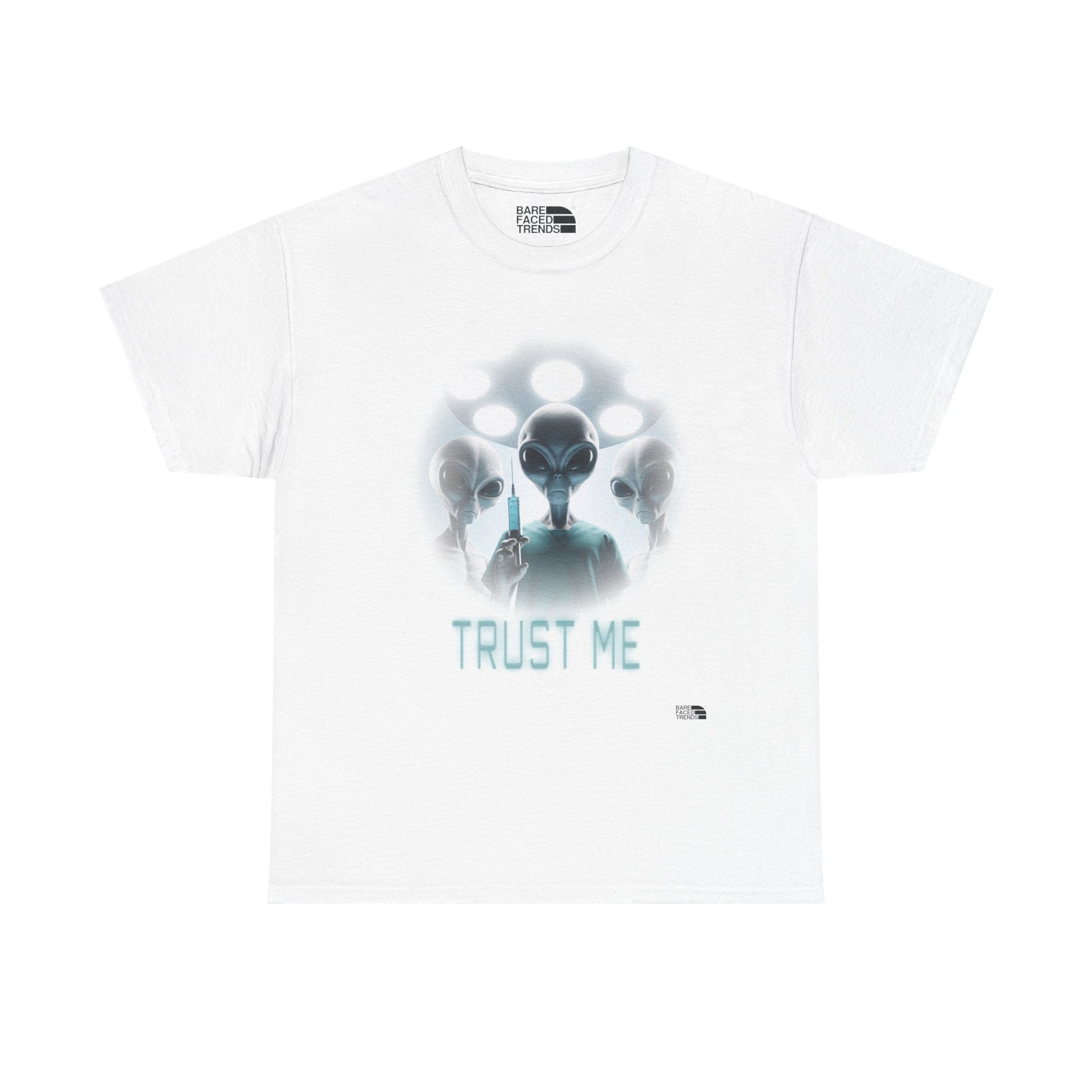 Alien T-Shirt "Trust Me!", Funny Graphic Tee, Unisex Cotton Shirt, Casual Wear, Sci-Fi Gift, UFO Lover Apparel