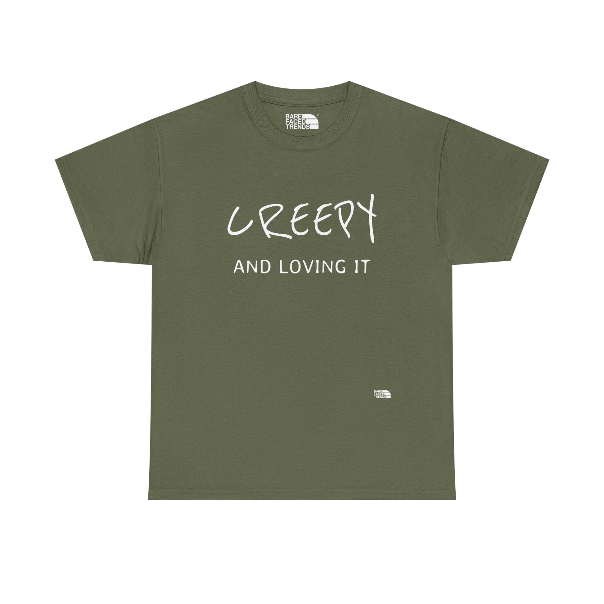 Creepy and Loving it - Unisex Cotton Tee, Funny Graphic T-Shirt, Casual Wear, Gift for Him or Her, Street Style Apparel