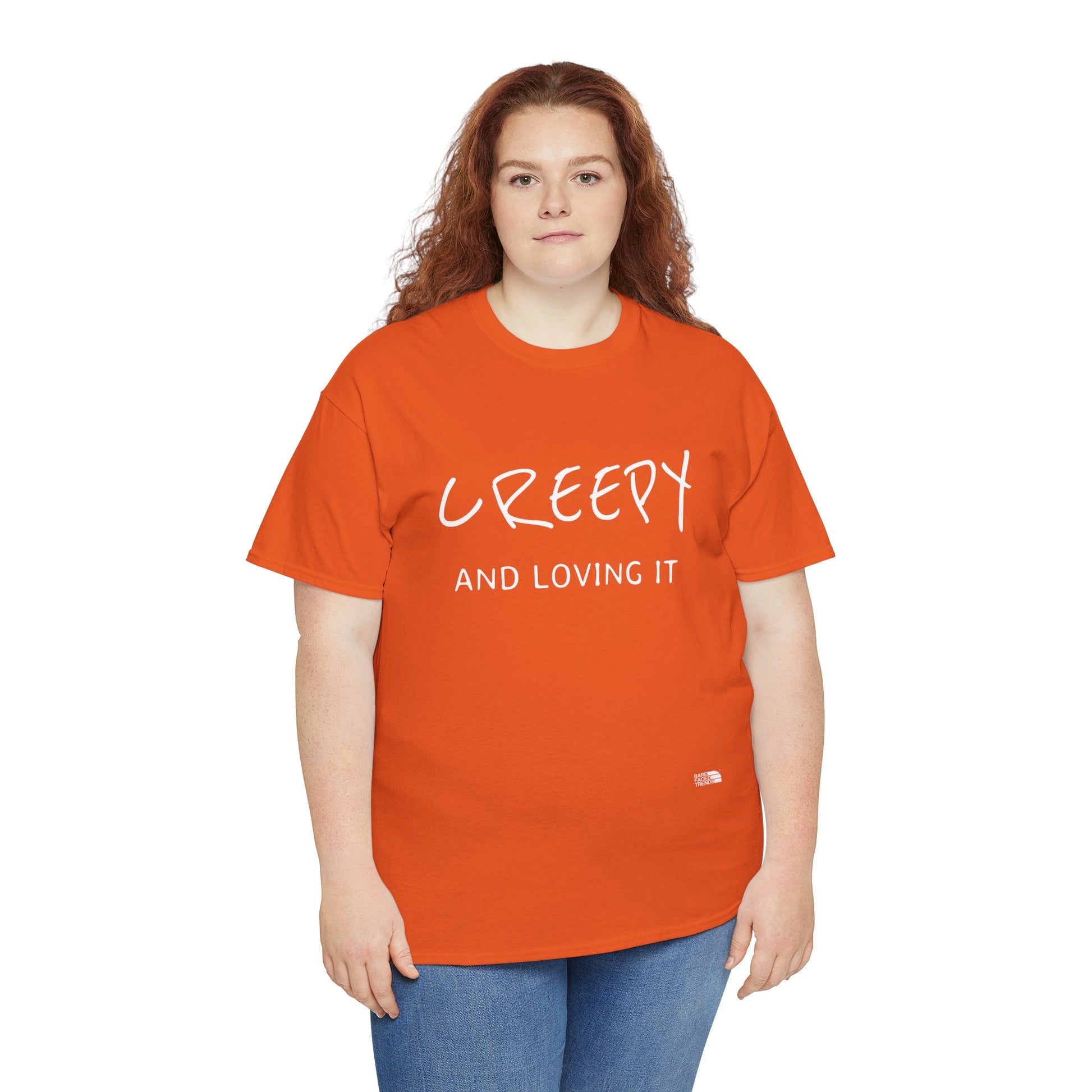Creepy and Loving it - Unisex Cotton Tee, Funny Graphic T-Shirt, Casual Wear, Gift for Him or Her, Street Style Apparel
