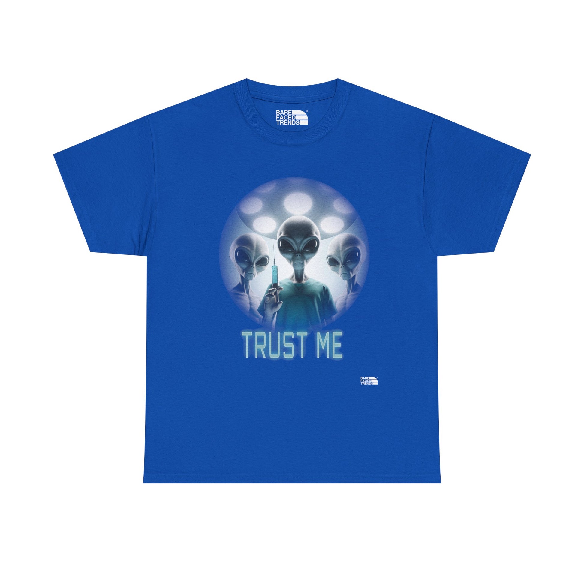 Alien T-Shirt "Trust Me!", Funny Graphic Tee, Unisex Cotton Shirt, Casual Wear, Sci-Fi Gift, UFO Lover Apparel