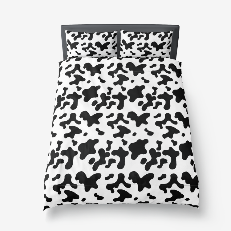 Cow Pattern Microfiber Duvet Cover