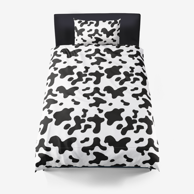 Cow Pattern Microfiber Duvet Cover