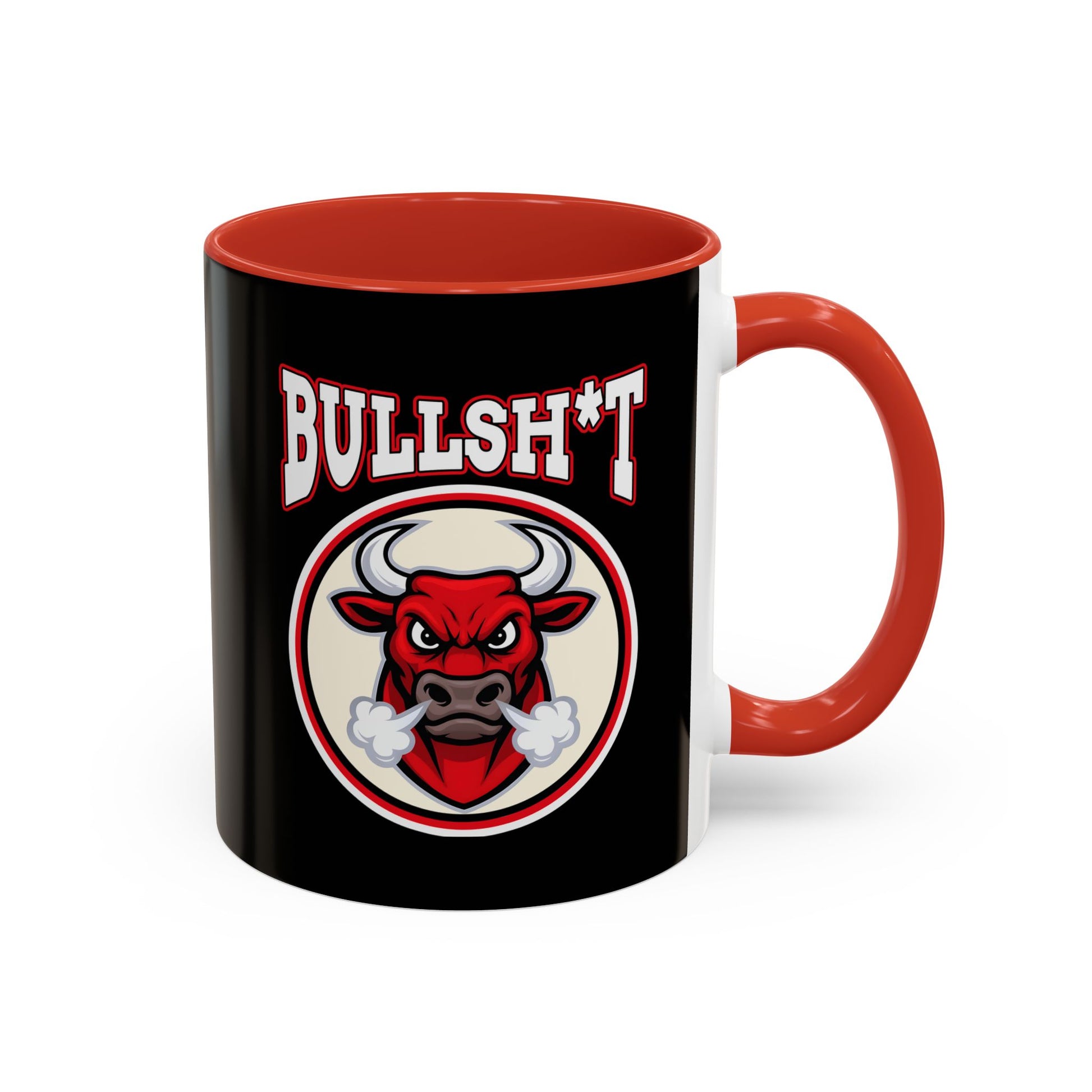 Funny Accent Coffee Mug, Humorous Gift for Cow Lovers, Bull Design Mug, Unique Coffee Cup for Birthdays, Trendy Animal Decor