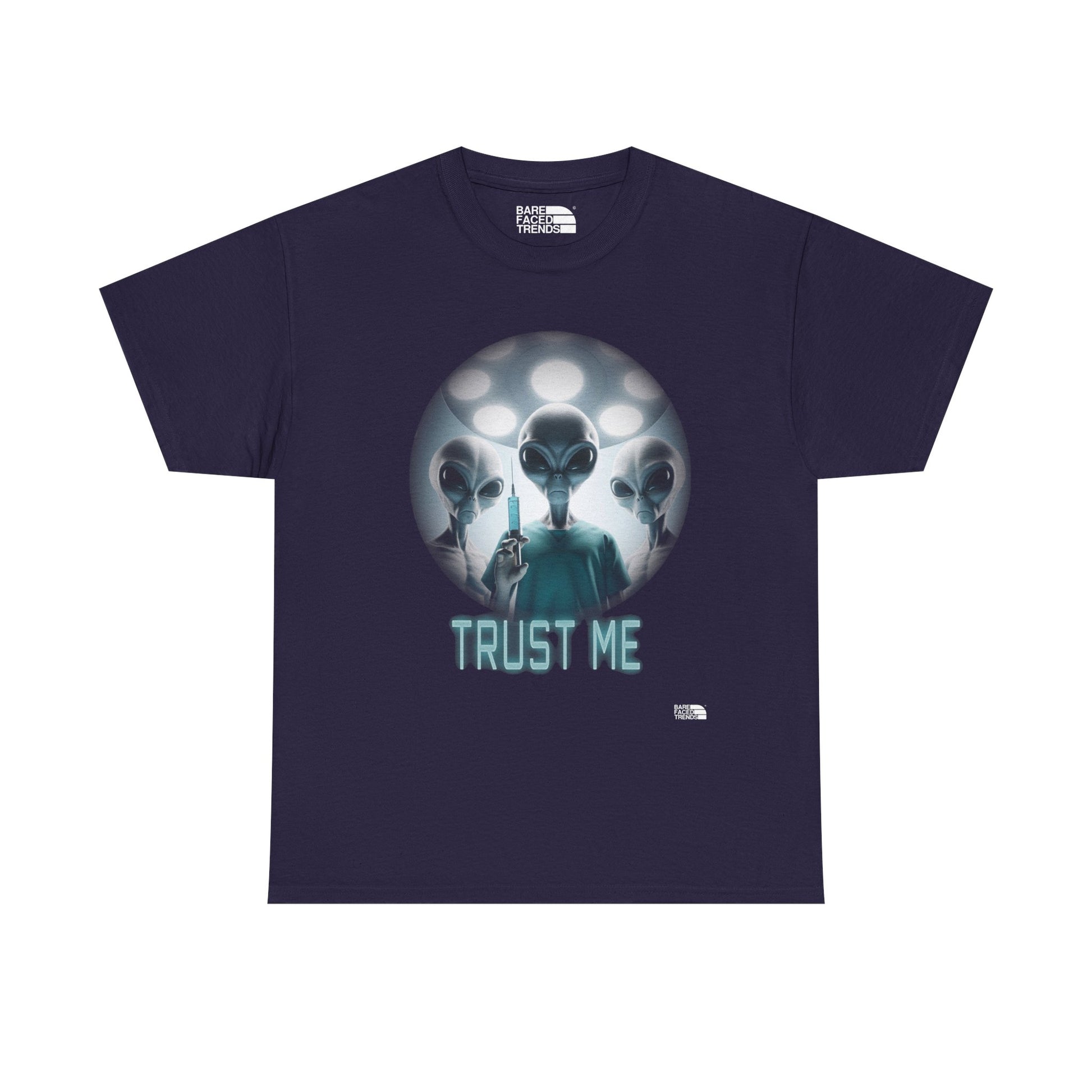 Alien T-Shirt "Trust Me!", Funny Graphic Tee, Unisex Cotton Shirt, Casual Wear, Sci-Fi Gift, UFO Lover Apparel