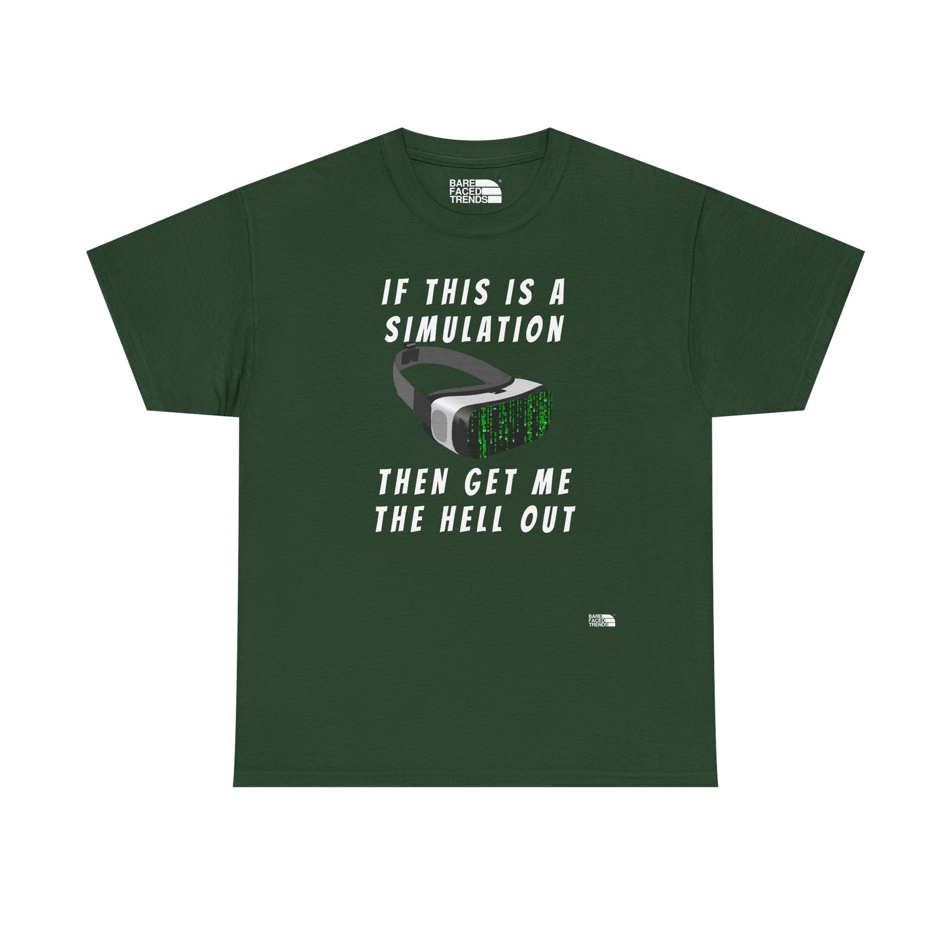 Simulation Escape T-Shirt - Unisex Cotton Tee, Statement Graphic T-Shirt, Casual Wear, Gift for Him or Her, Street Style Apparel