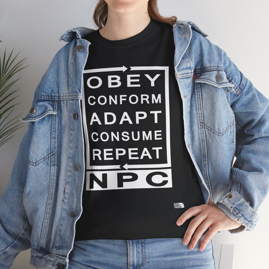 Graphic Tee Obey Conform Adapt Consume Repeat Unisex Shirt
