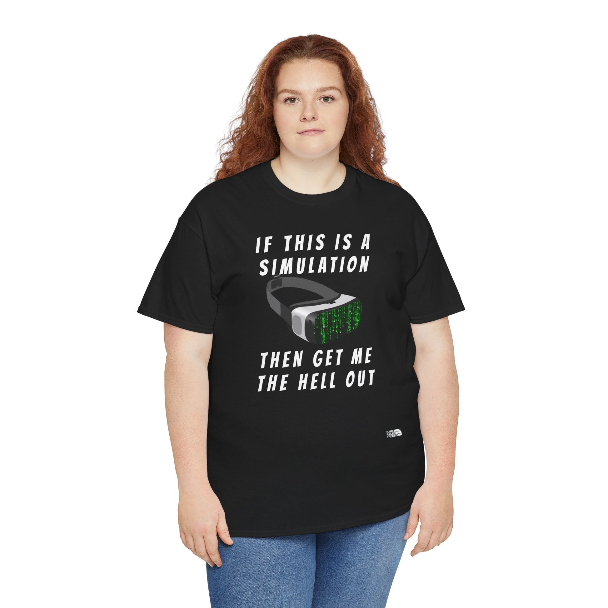 Simulation Escape T-Shirt - Unisex Cotton Tee, Statement Graphic T-Shirt, Casual Wear, Gift for Him or Her, Street Style Apparel
