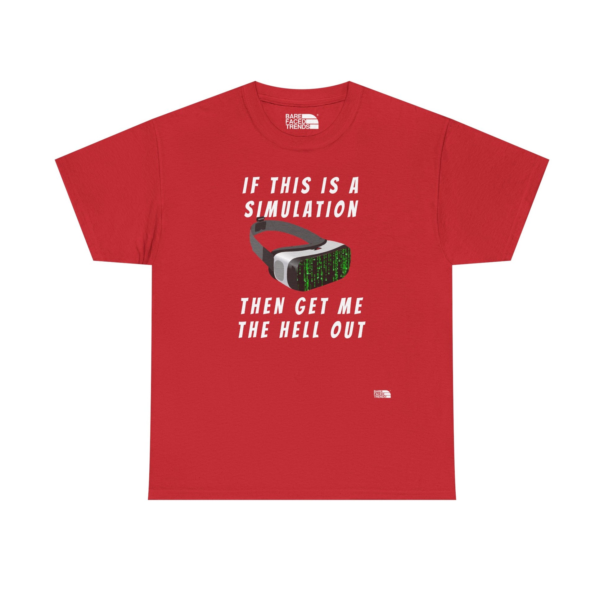 Simulation Escape T-Shirt - Unisex Cotton Tee, Statement Graphic T-Shirt, Casual Wear, Gift for Him or Her, Street Style Apparel