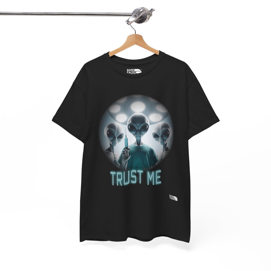 Alien T-Shirt "Trust Me!", Funny Graphic Tee, Unisex Cotton Shirt, Casual Wear, Sci-Fi Gift, UFO Lover Apparel