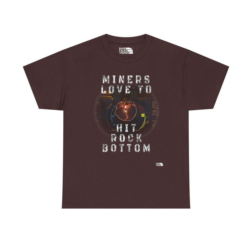 Space Miner T-Shirt - Unisex Heavy Cotton Tee for Star Citizen PC Game Players