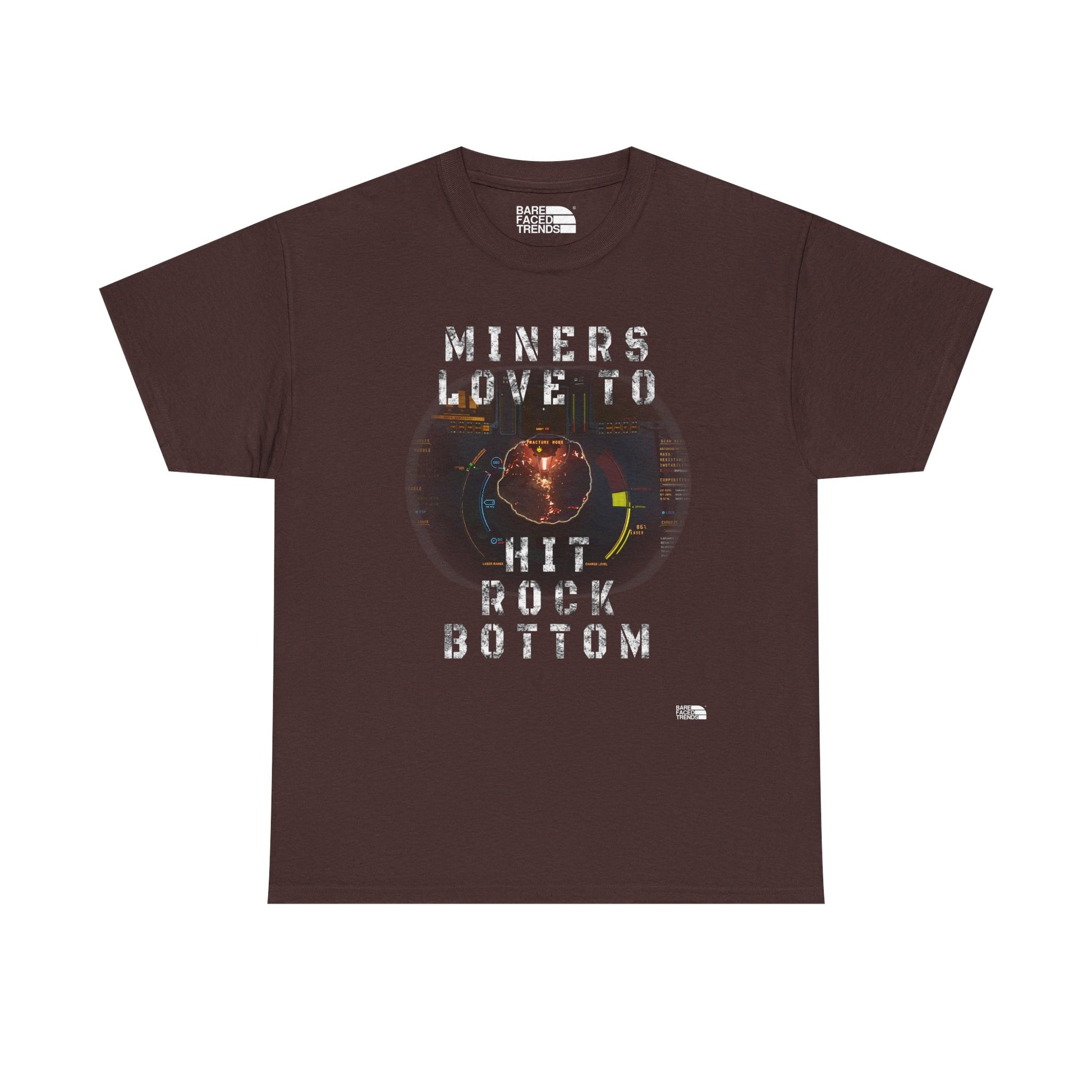 Space Miner T-Shirt - Unisex Heavy Cotton Tee for Star Citizen PC Game Players