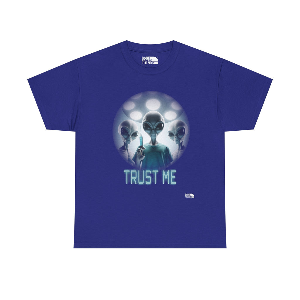 Alien T-Shirt "Trust Me!", Funny Graphic Tee, Unisex Cotton Shirt, Casual Wear, Sci-Fi Gift, UFO Lover Apparel