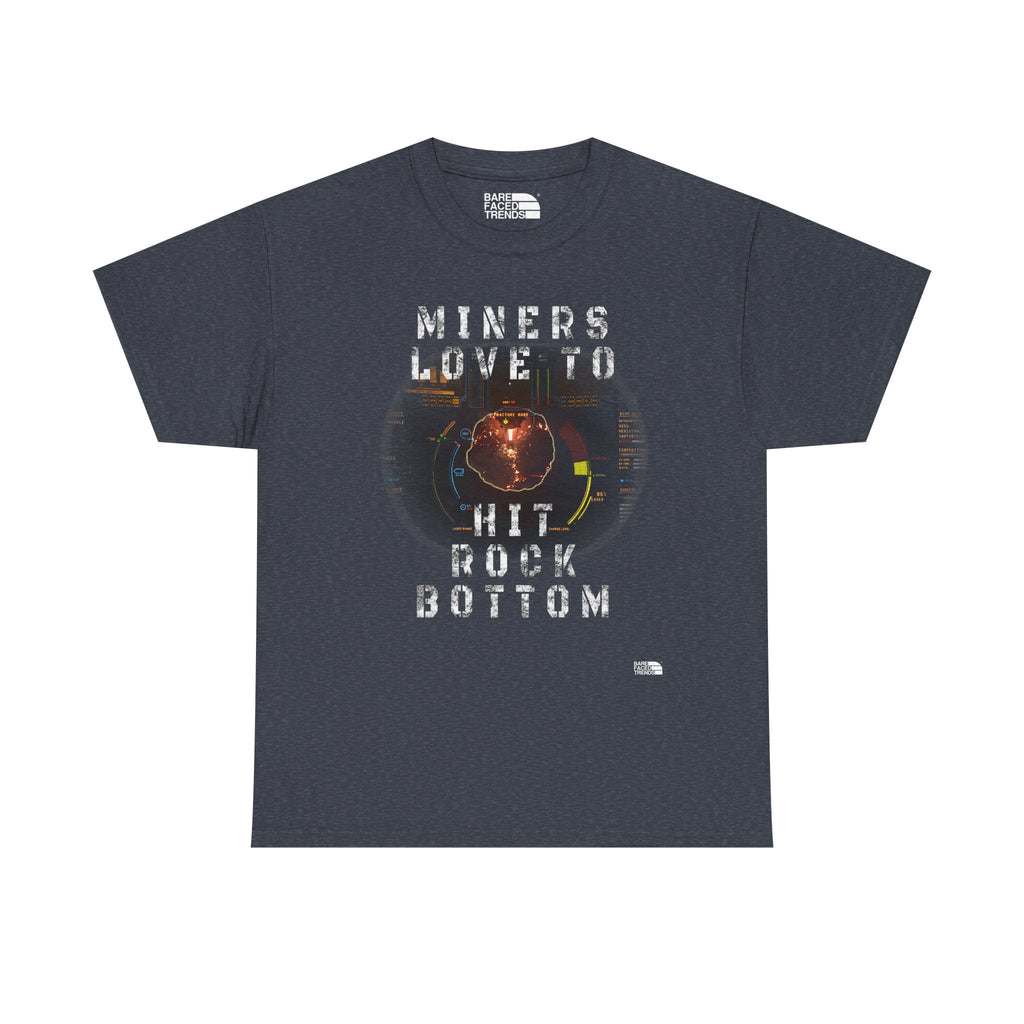 Space Miner T-Shirt - Unisex Heavy Cotton Tee for Star Citizen PC Game Players