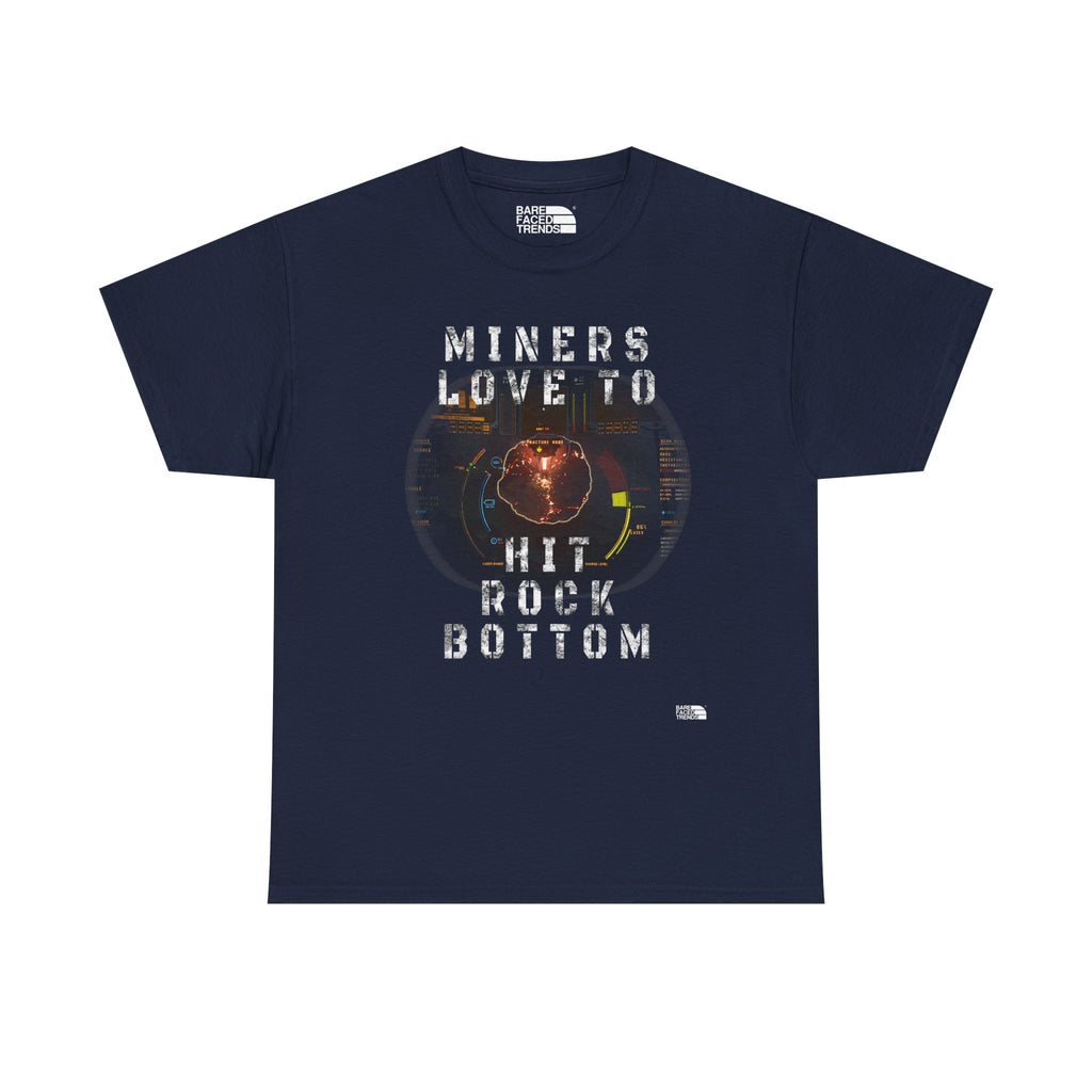 Space Miner T-Shirt - Unisex Heavy Cotton Tee for Star Citizen PC Game Players