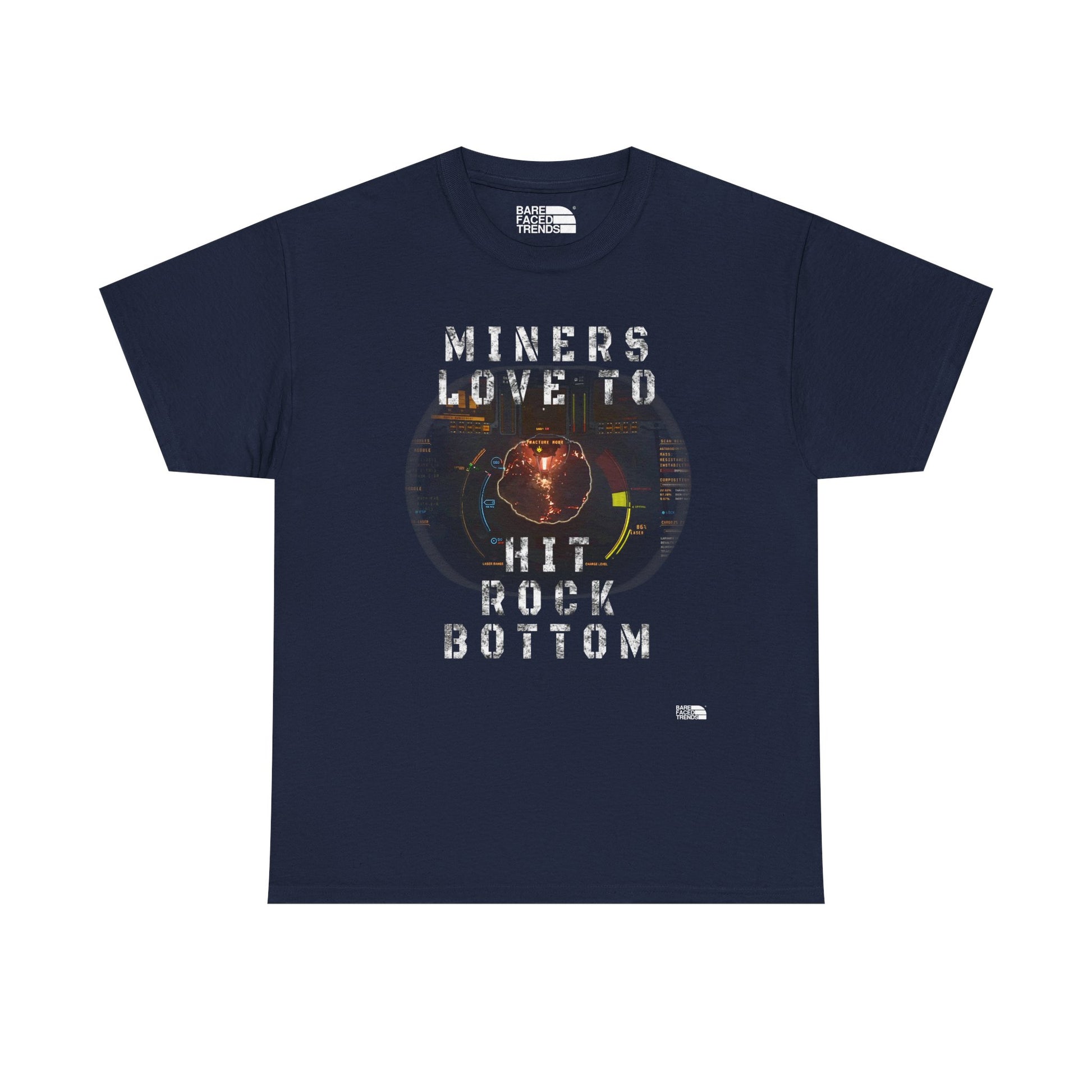 Space Miner T-Shirt - Unisex Heavy Cotton Tee for Star Citizen PC Game Players