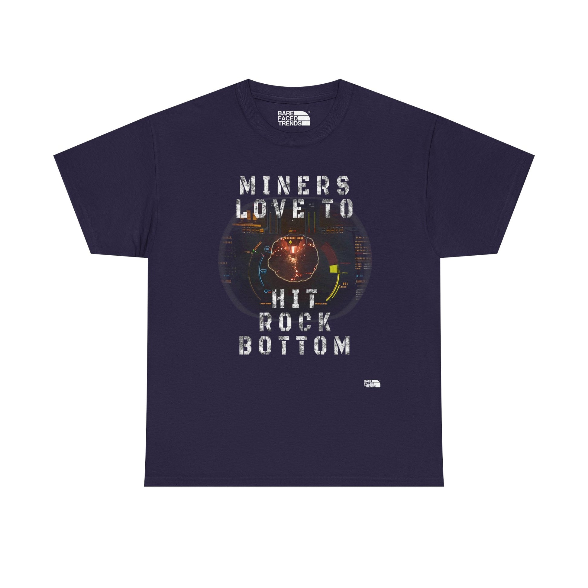 Space Miner T-Shirt - Unisex Heavy Cotton Tee for Star Citizen PC Game Players