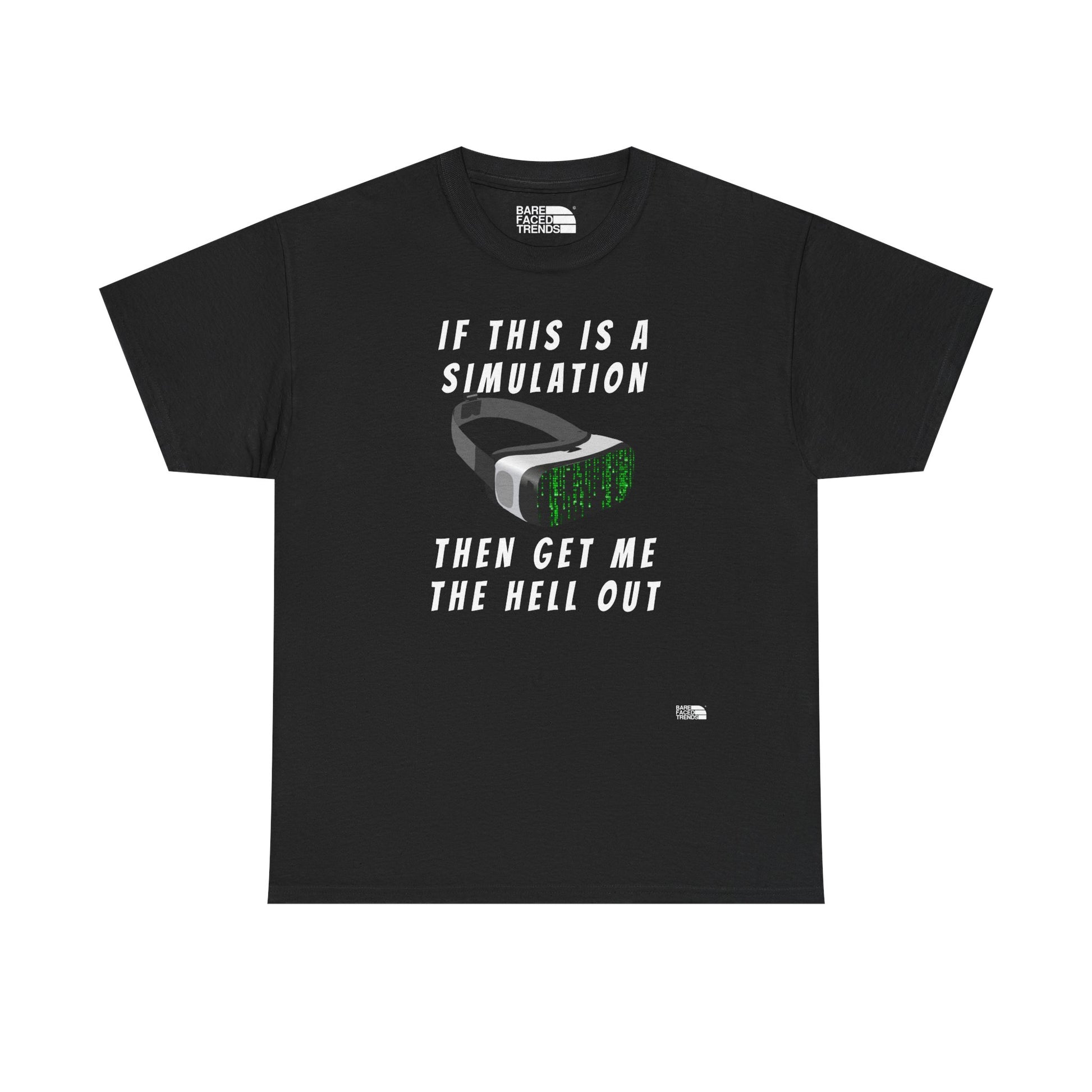 Simulation Escape T-Shirt - Unisex Cotton Tee, Statement Graphic T-Shirt, Casual Wear, Gift for Him or Her, Street Style Apparel