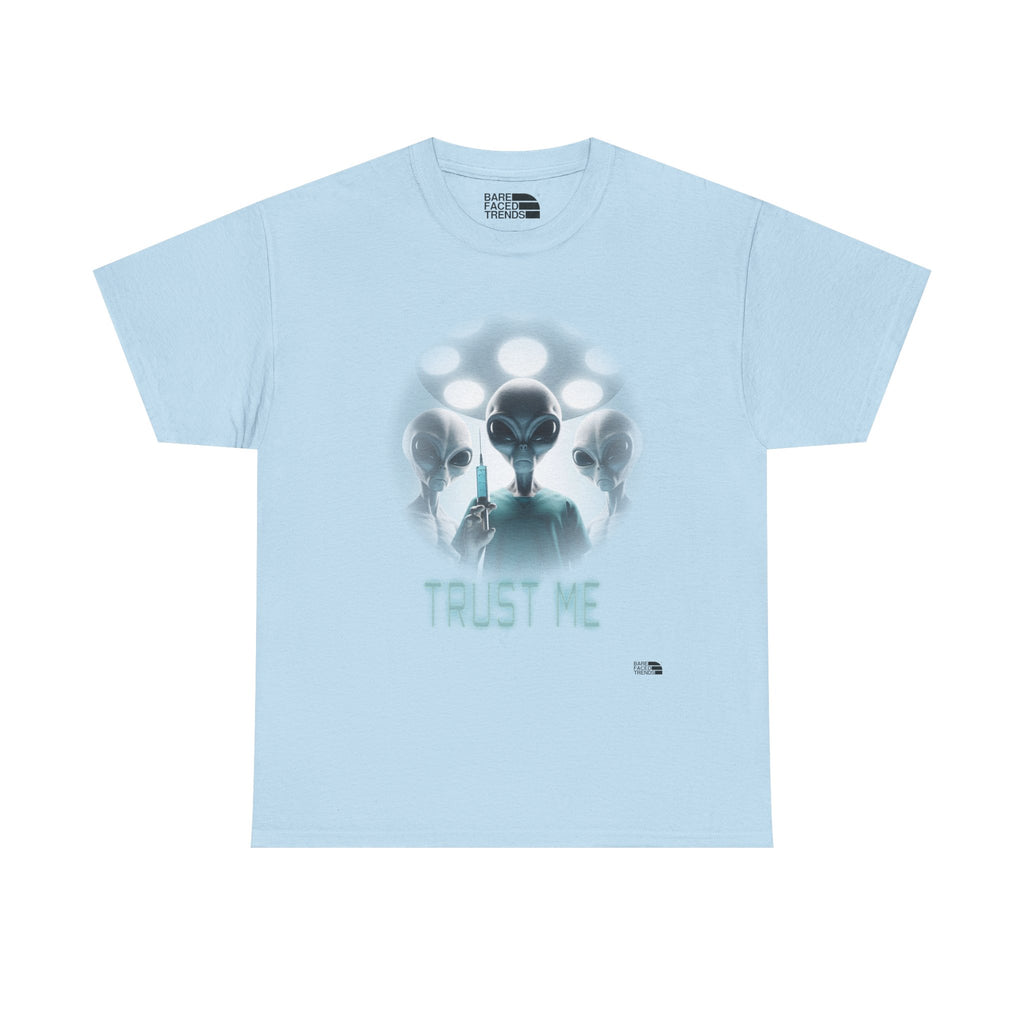 Alien T-Shirt "Trust Me!", Funny Graphic Tee, Unisex Cotton Shirt, Casual Wear, Sci-Fi Gift, UFO Lover Apparel