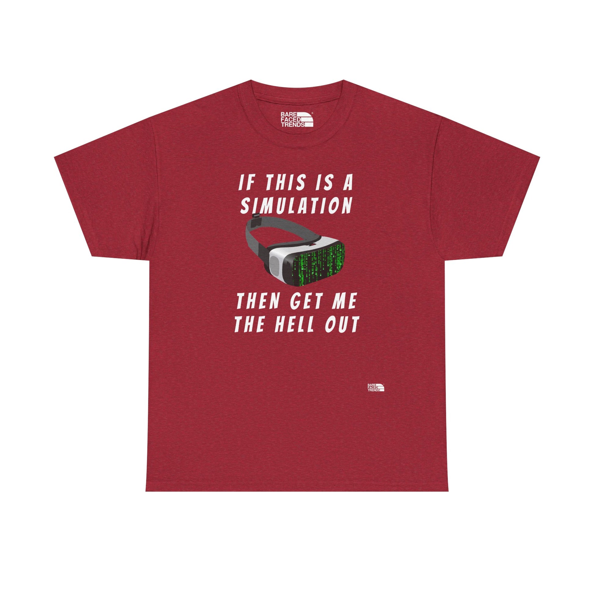 Simulation Escape T-Shirt - Unisex Cotton Tee, Statement Graphic T-Shirt, Casual Wear, Gift for Him or Her, Street Style Apparel