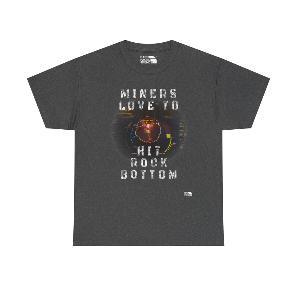 Space Miner T-Shirt - Unisex Heavy Cotton Tee for Star Citizen PC Game Players