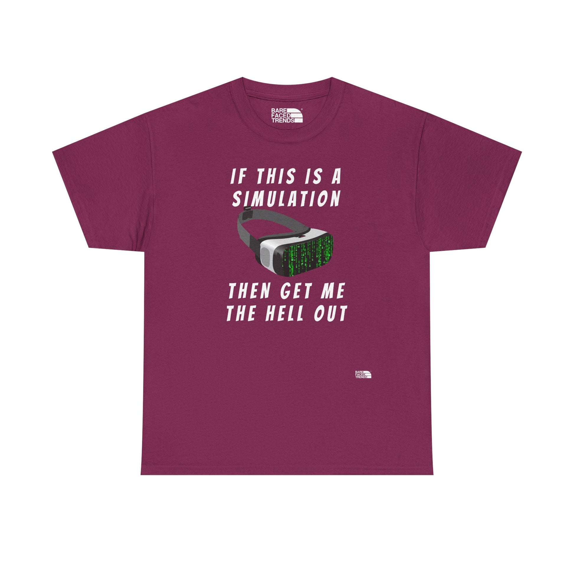Simulation Escape T-Shirt - Unisex Cotton Tee, Statement Graphic T-Shirt, Casual Wear, Gift for Him or Her, Street Style Apparel