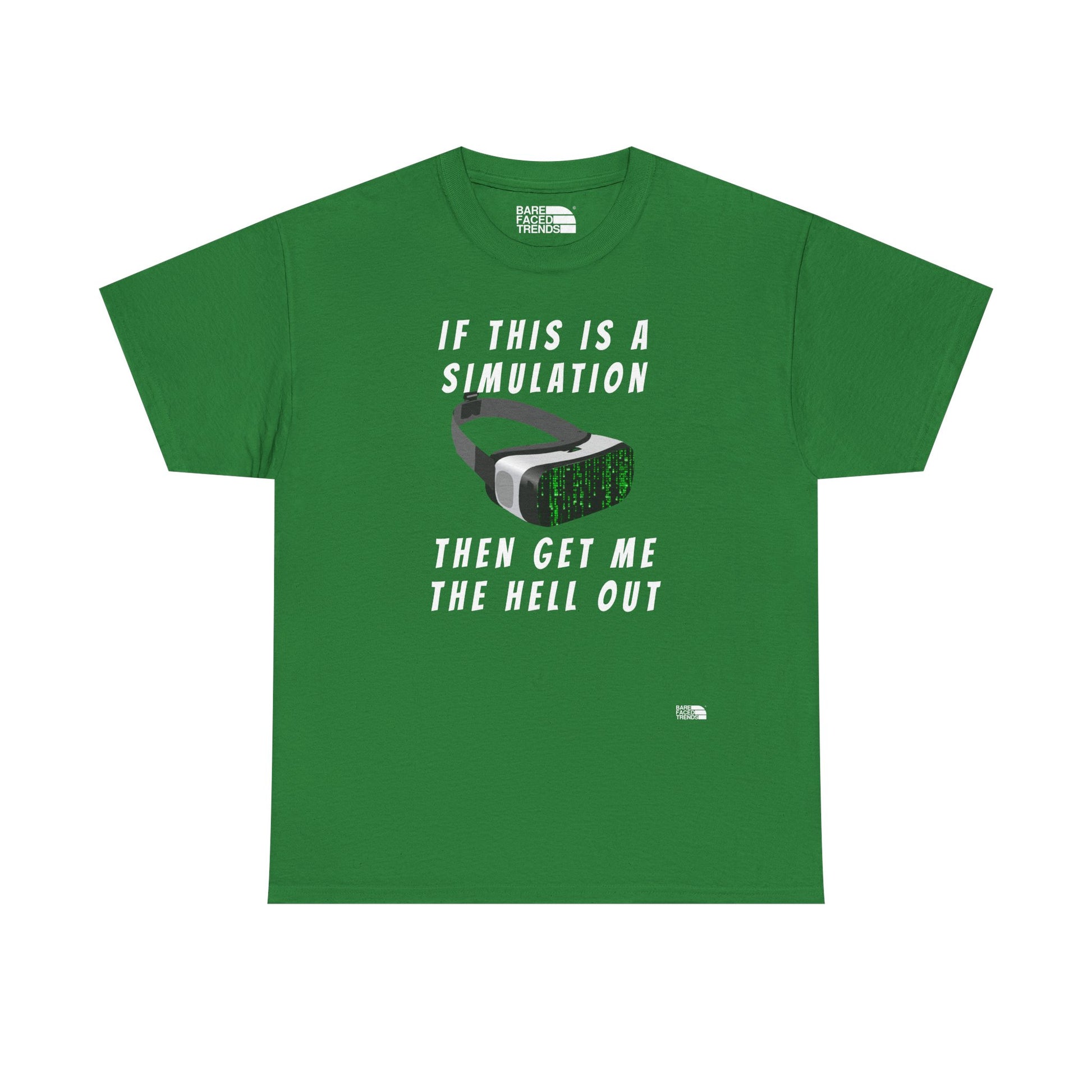 Simulation Escape T-Shirt - Unisex Cotton Tee, Statement Graphic T-Shirt, Casual Wear, Gift for Him or Her, Street Style Apparel
