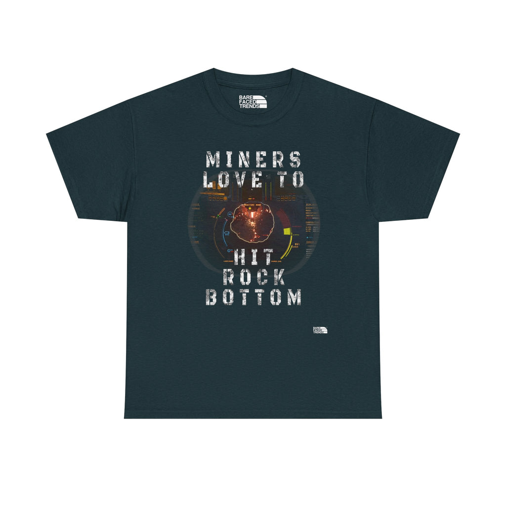 Space Miner T-Shirt - Unisex Heavy Cotton Tee for Star Citizen PC Game Players