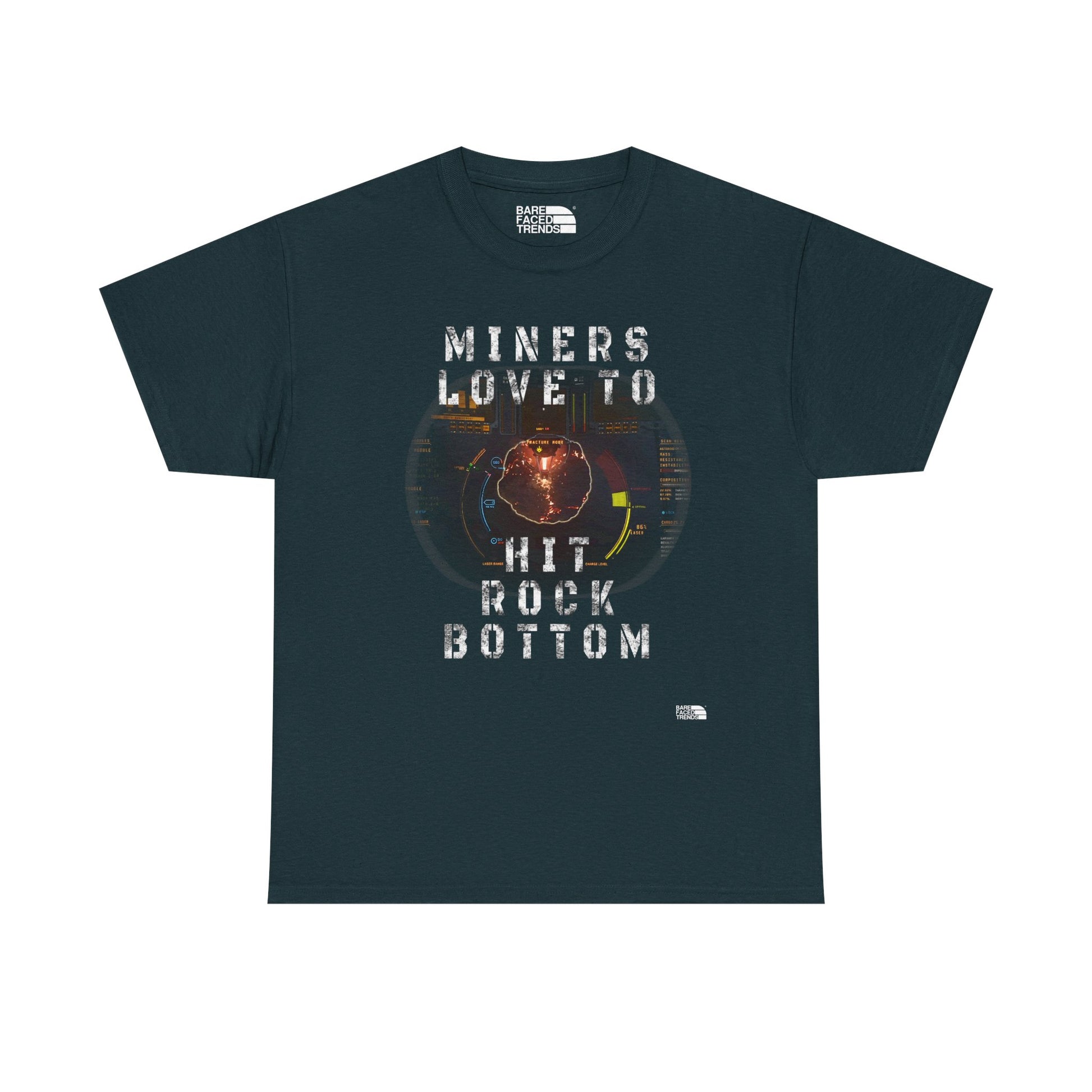 Space Miner T-Shirt - Unisex Heavy Cotton Tee for Star Citizen PC Game Players