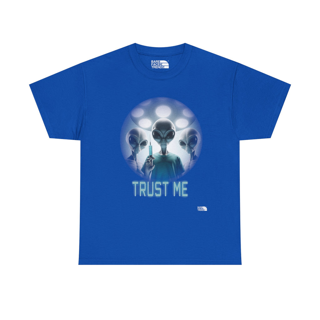Alien T-Shirt "Trust Me!", Funny Graphic Tee, Unisex Cotton Shirt, Casual Wear, Sci-Fi Gift, UFO Lover Apparel