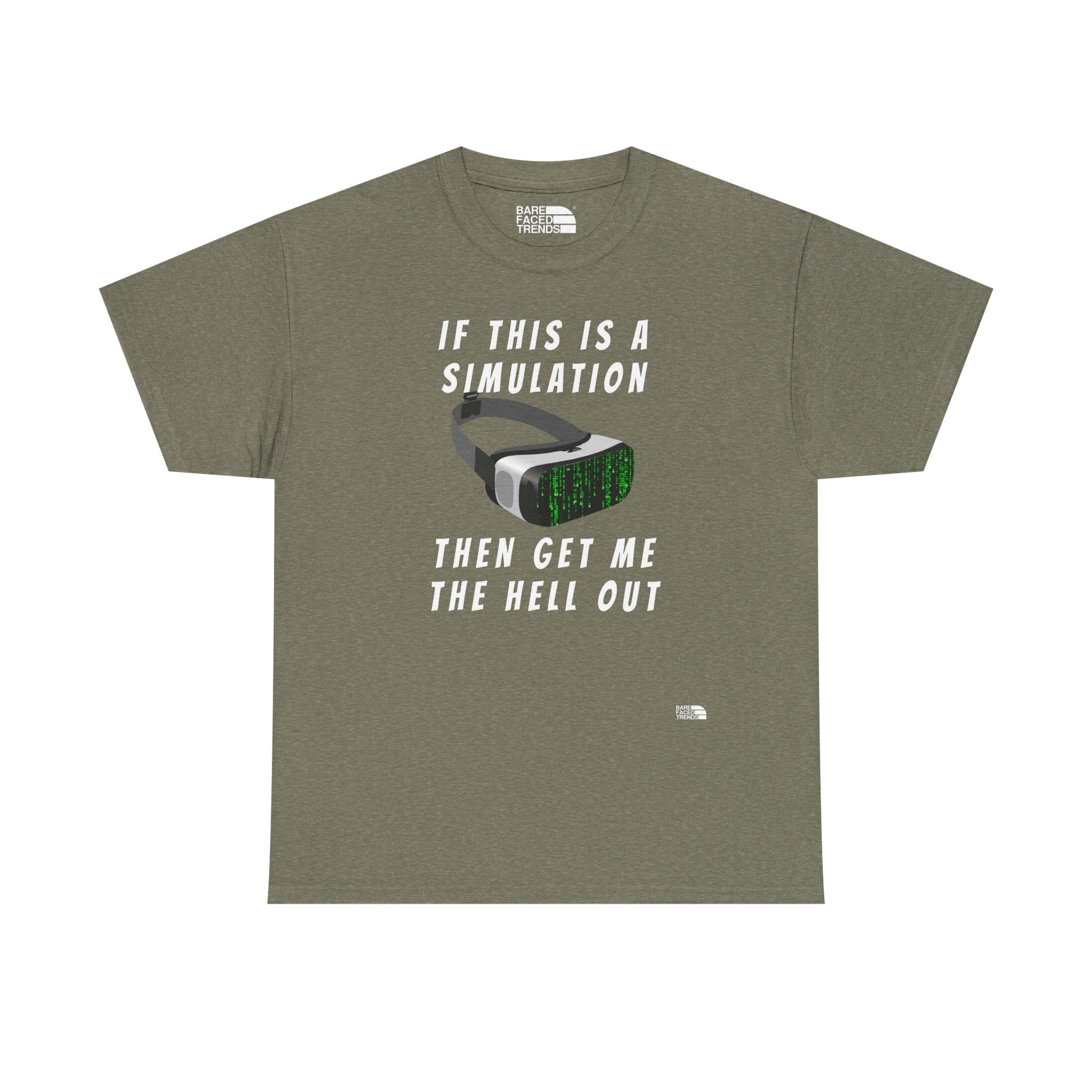 Simulation Escape T-Shirt - Unisex Cotton Tee, Statement Graphic T-Shirt, Casual Wear, Gift for Him or Her, Street Style Apparel