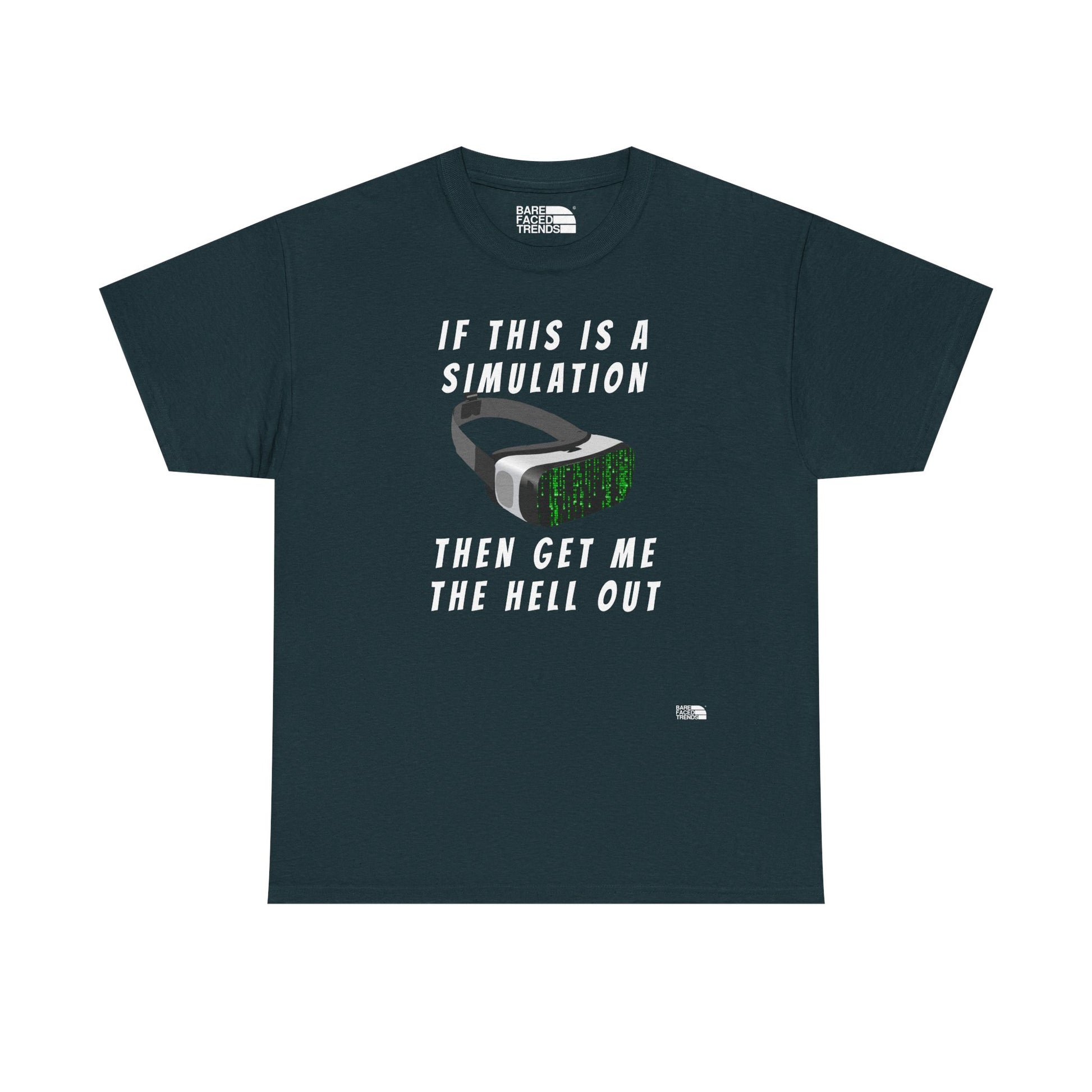 Simulation Escape T-Shirt - Unisex Cotton Tee, Statement Graphic T-Shirt, Casual Wear, Gift for Him or Her, Street Style Apparel