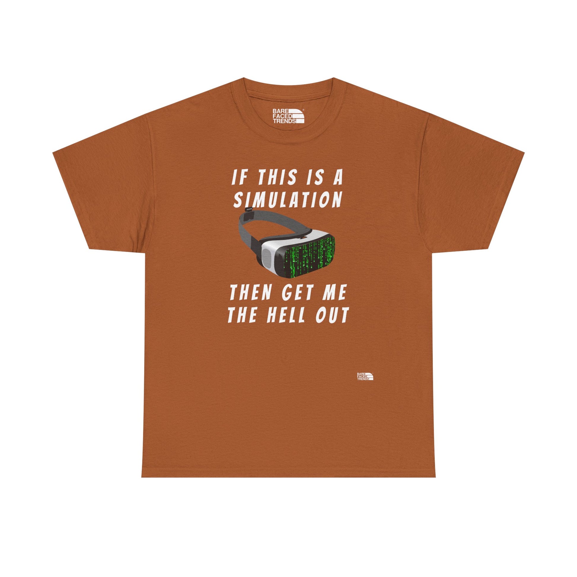 Simulation Escape T-Shirt - Unisex Cotton Tee, Statement Graphic T-Shirt, Casual Wear, Gift for Him or Her, Street Style Apparel