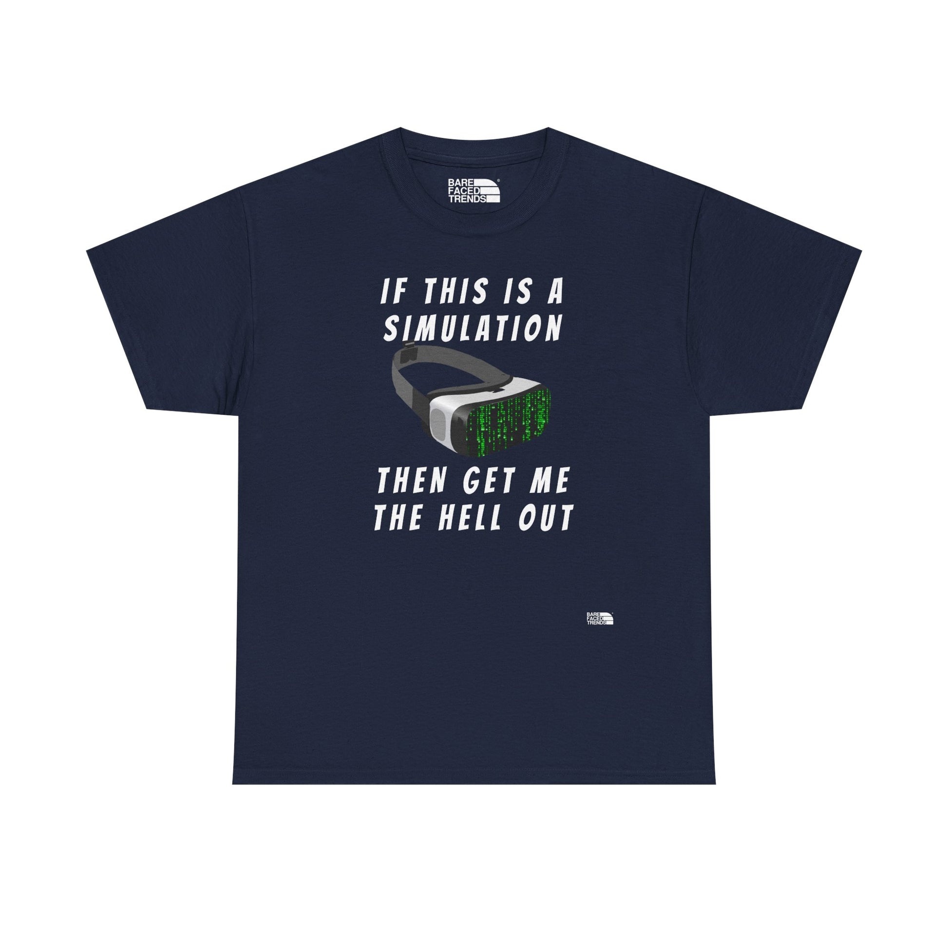 Simulation Escape T-Shirt - Unisex Cotton Tee, Statement Graphic T-Shirt, Casual Wear, Gift for Him or Her, Street Style Apparel