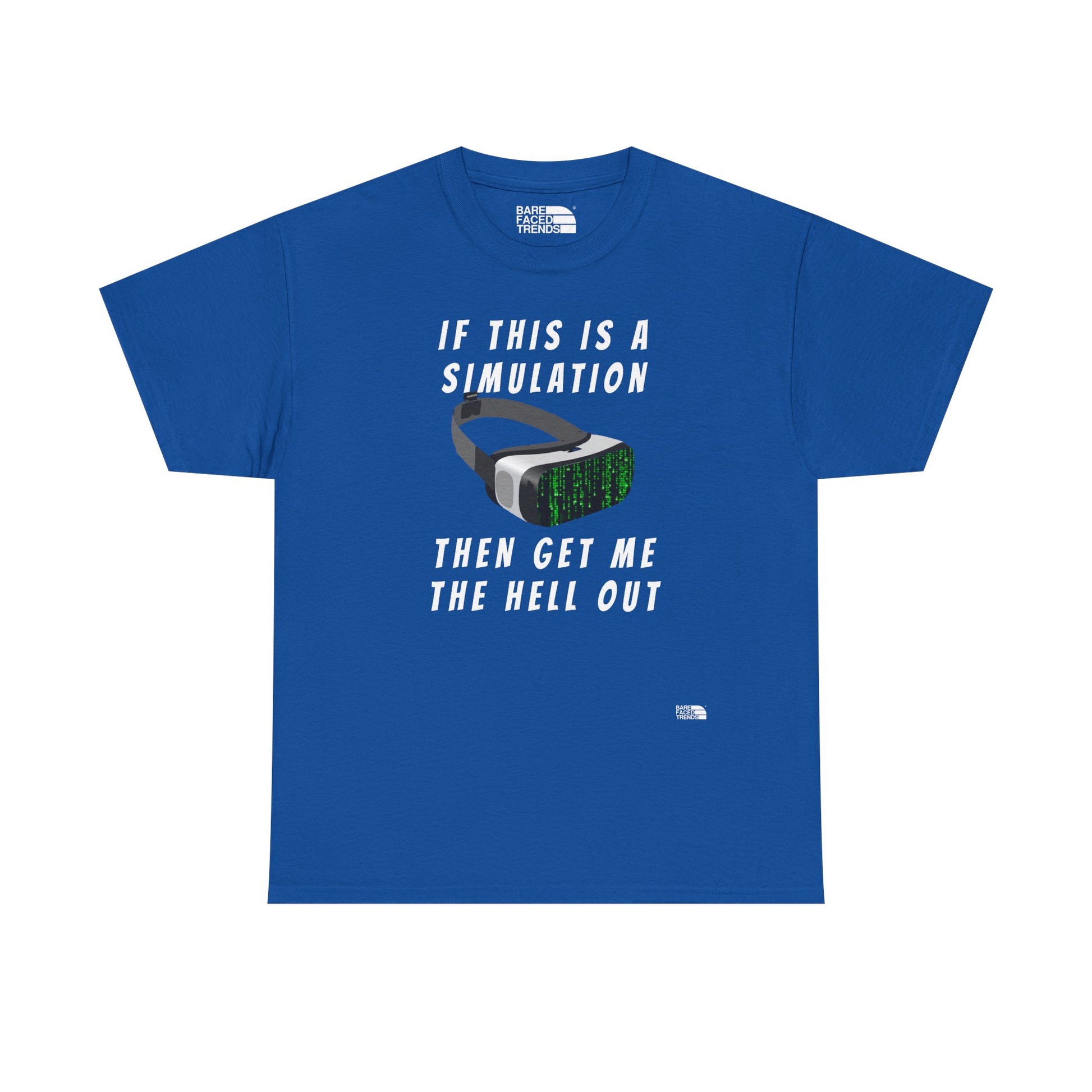 Simulation Escape T-Shirt - Unisex Cotton Tee, Statement Graphic T-Shirt, Casual Wear, Gift for Him or Her, Street Style Apparel