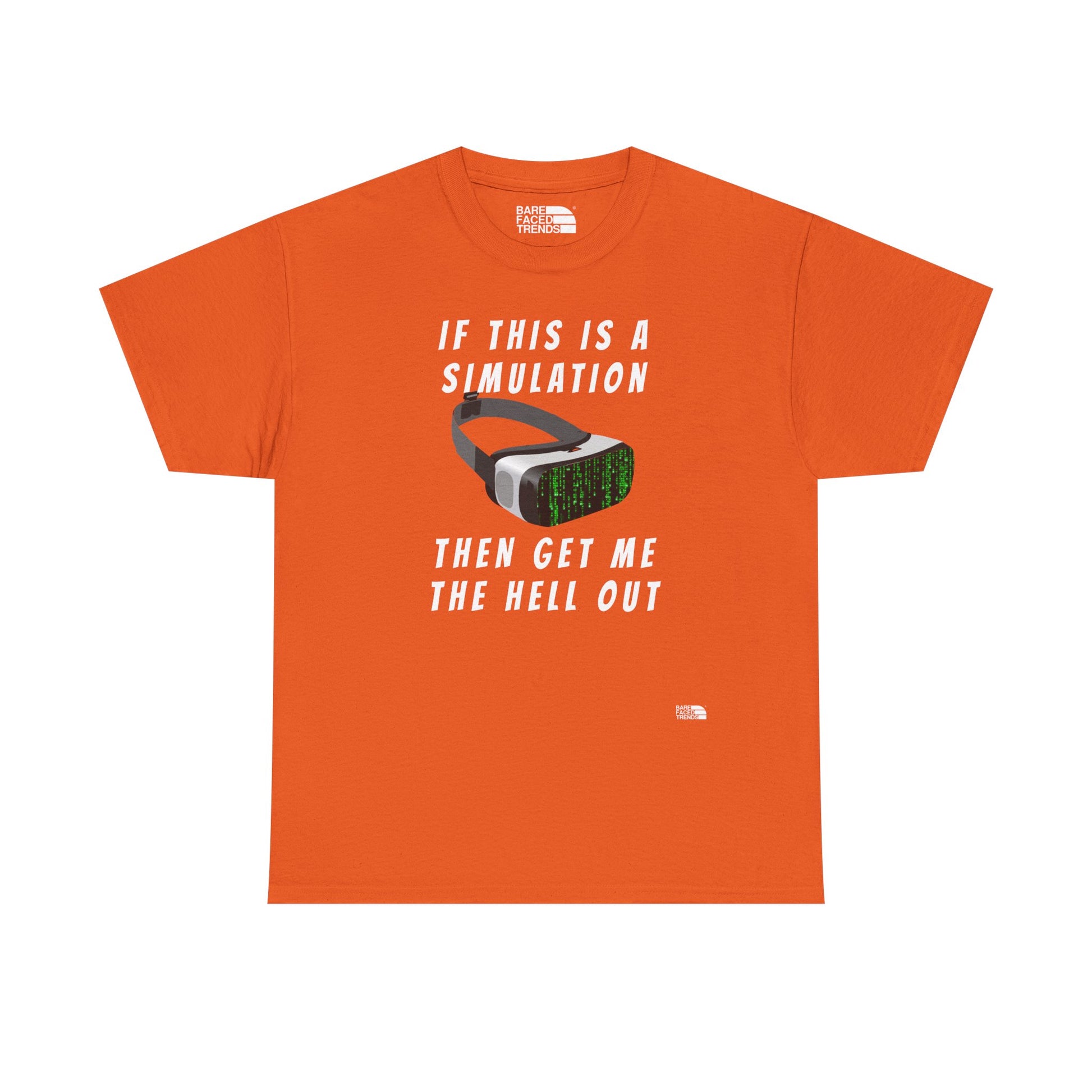 Simulation Escape T-Shirt - Unisex Cotton Tee, Statement Graphic T-Shirt, Casual Wear, Gift for Him or Her, Street Style Apparel
