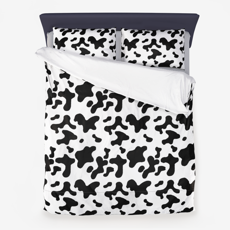 Cow Pattern Microfiber Duvet Cover