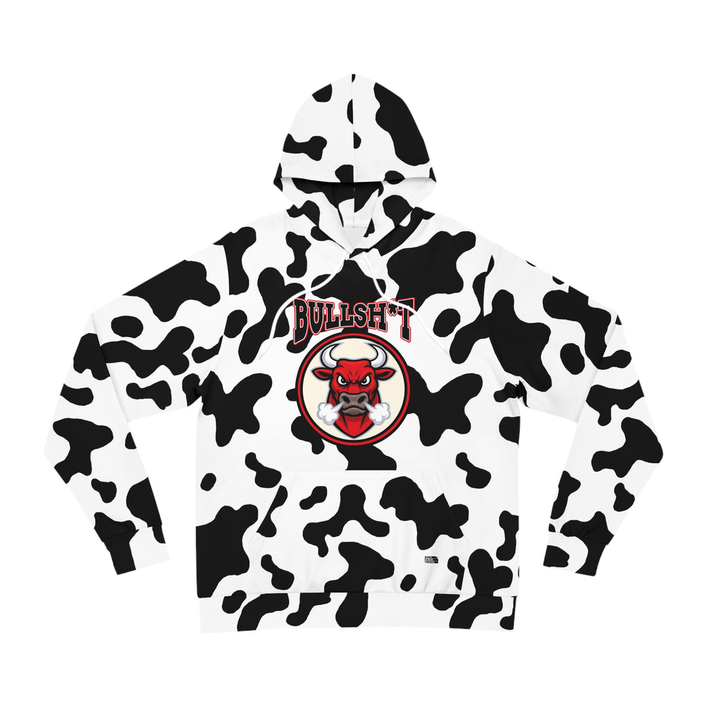 Trendy Cow Print BS Hoodie, Funny Hooded Sweatshirt, Casual Fashion, Gift for Hipsters