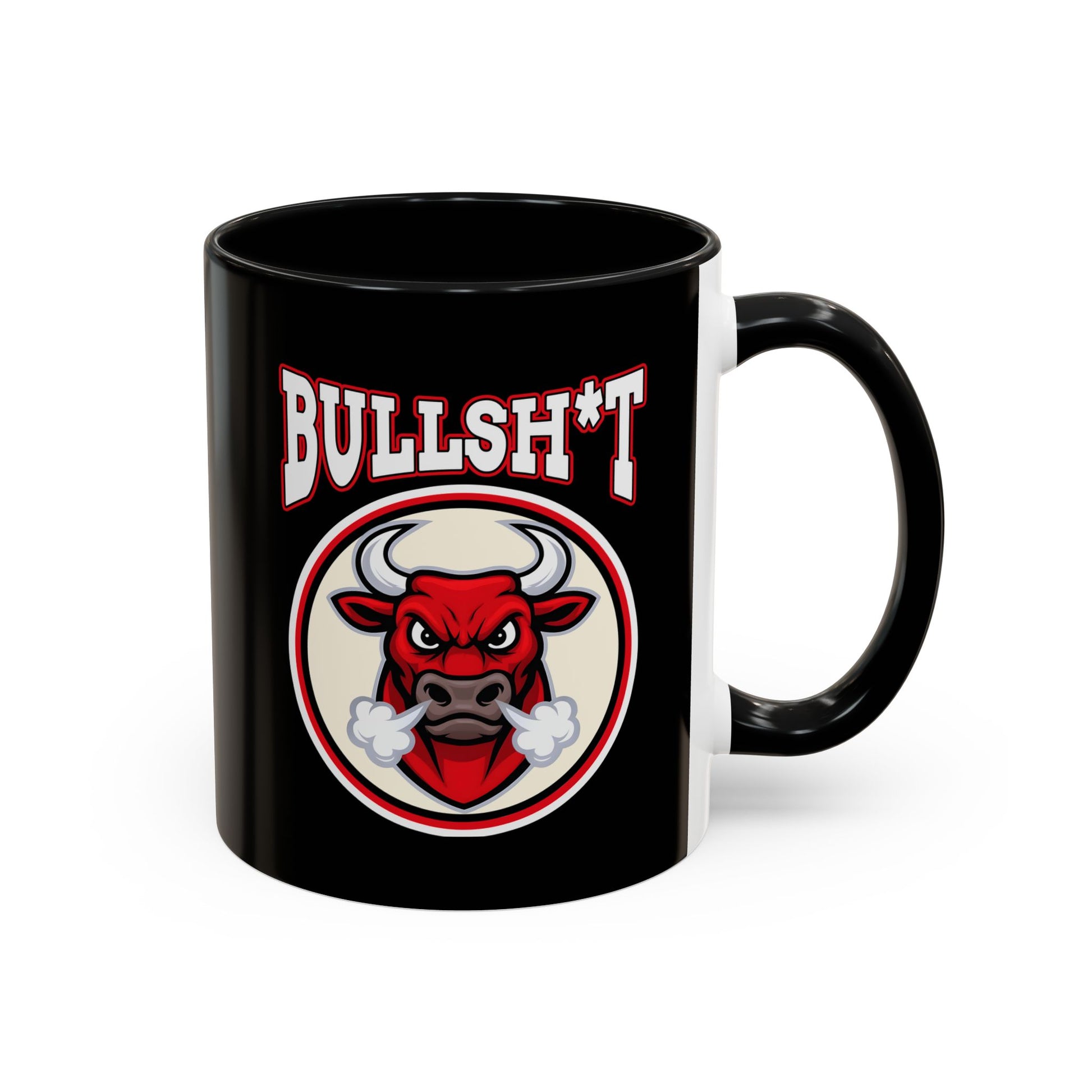 Funny Accent Coffee Mug, Humorous Gift for Cow Lovers, Bull Design Mug, Unique Coffee Cup for Birthdays, Trendy Animal Decor