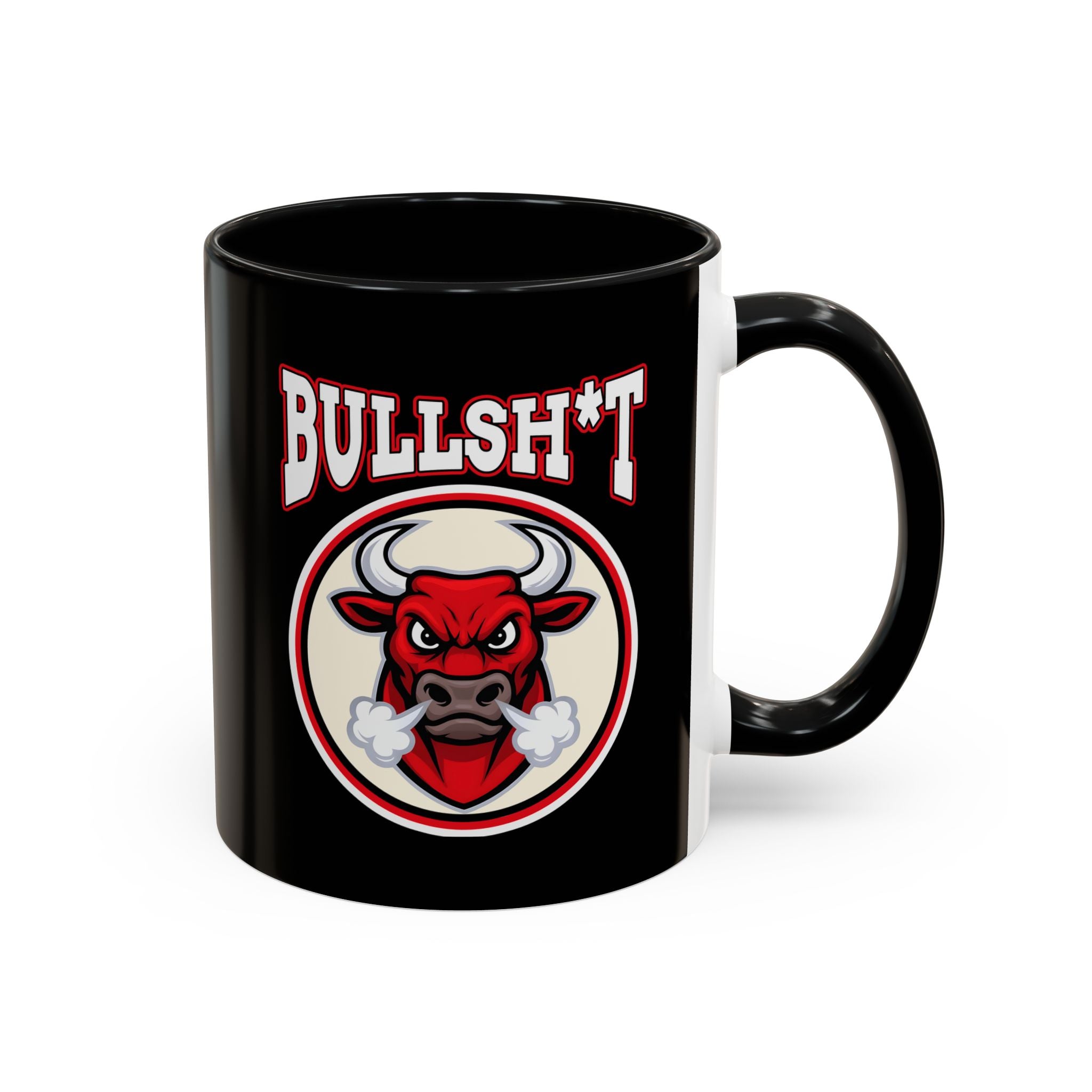 Funny Accent Coffee Mug, Humorous Gift for Cow Lovers, Bull Design Mug, Unique Coffee Cup for Birthdays, Trendy Animal Decor
