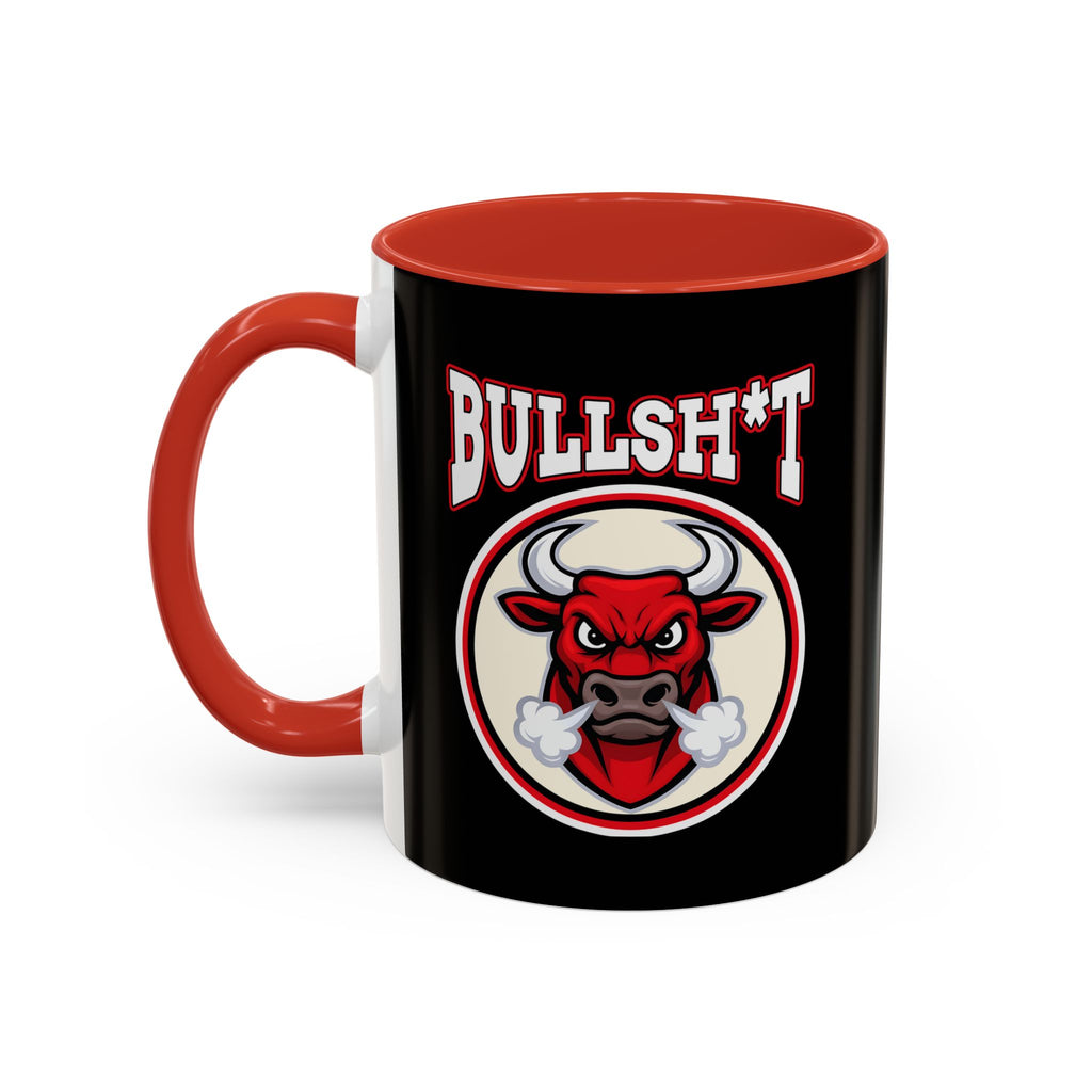 Funny Accent Coffee Mug, Humorous Gift for Cow Lovers, Bull Design Mug, Unique Coffee Cup for Birthdays, Trendy Animal Decor