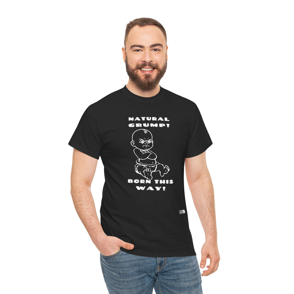 Naturally Grumpy Unisex Cotton Tee, Funny Graphic T-Shirt, Casual Wear, Gift for Him or Her, Street Style Apparel